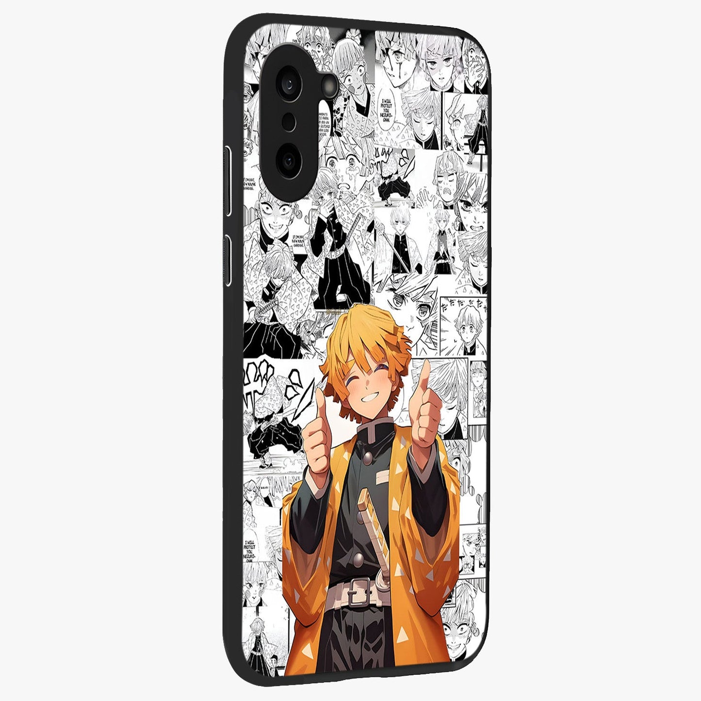 Thunder Smile Hero Glass Case for 1+Nord CE 5 side perspective highlighting dynamic textures and premium edges