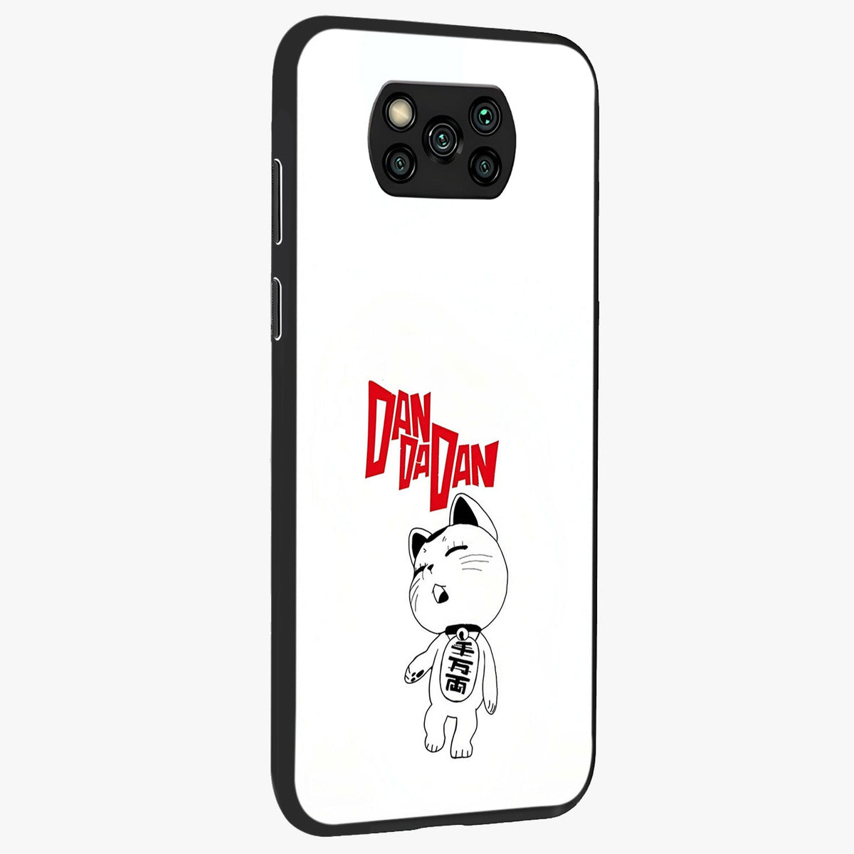 Playful Spirit Charm Glass Case upright view showcasing vibrant charm artwork with fun artistic theme.
