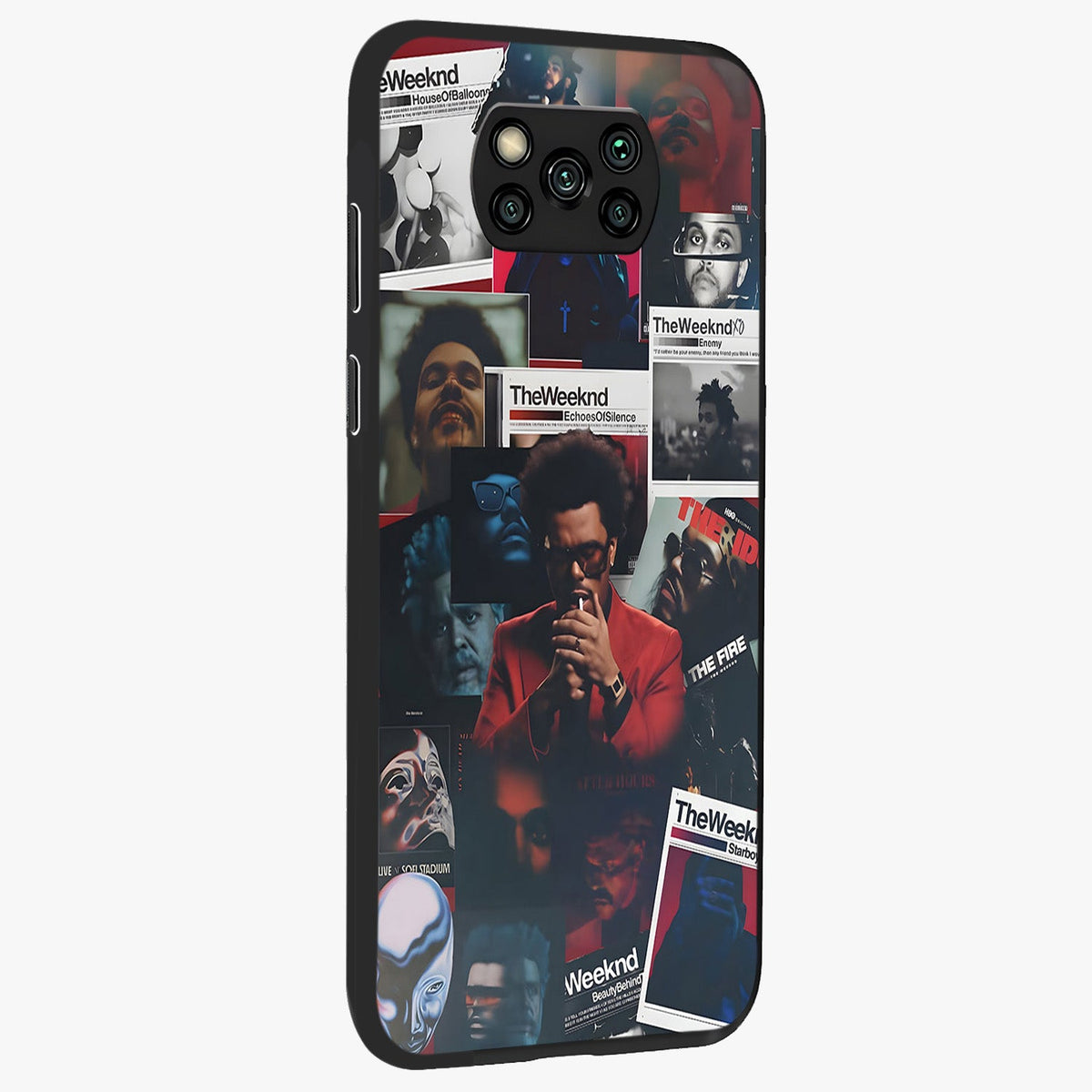 The Weeknd Glass Case upright view showcasing bold music themed artwork with contemporary artistic style.