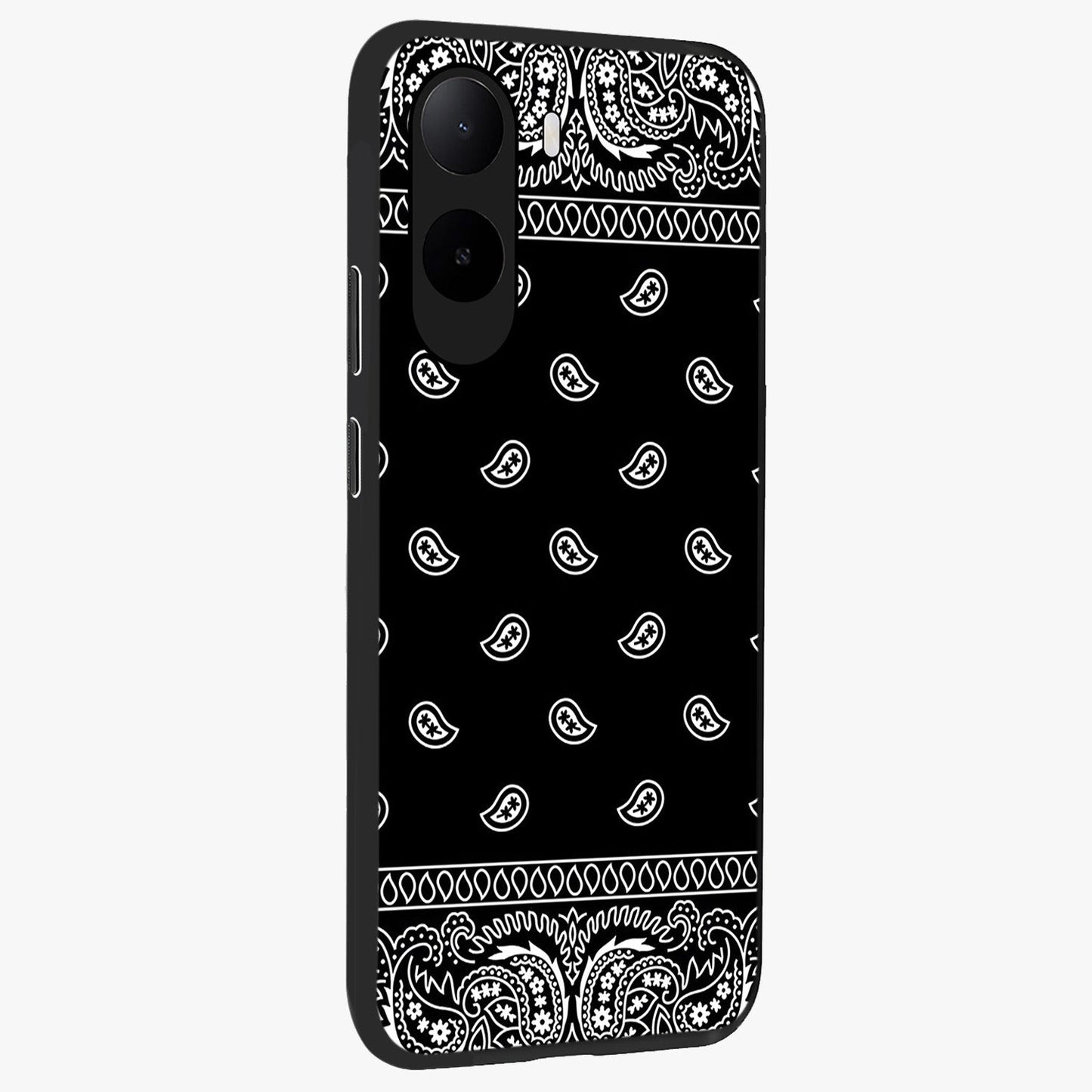 Retro Rebel Threads Glass Case upright view showcasing stylish vintage artwork with bold retro theme.