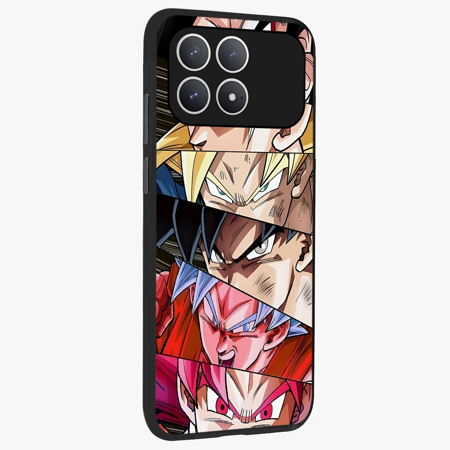 Anime Character Glass Case upright view showcasing expressive anime artwork with bold graphic style.
