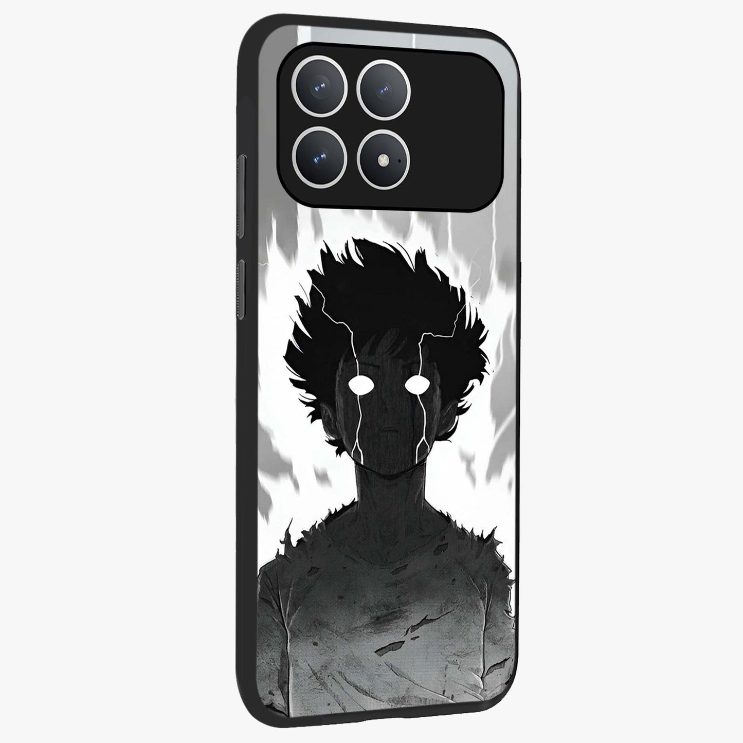 Awakened Inner Rage Glass Case upright view showcasing dramatic artwork with strong expressive aesthetic.