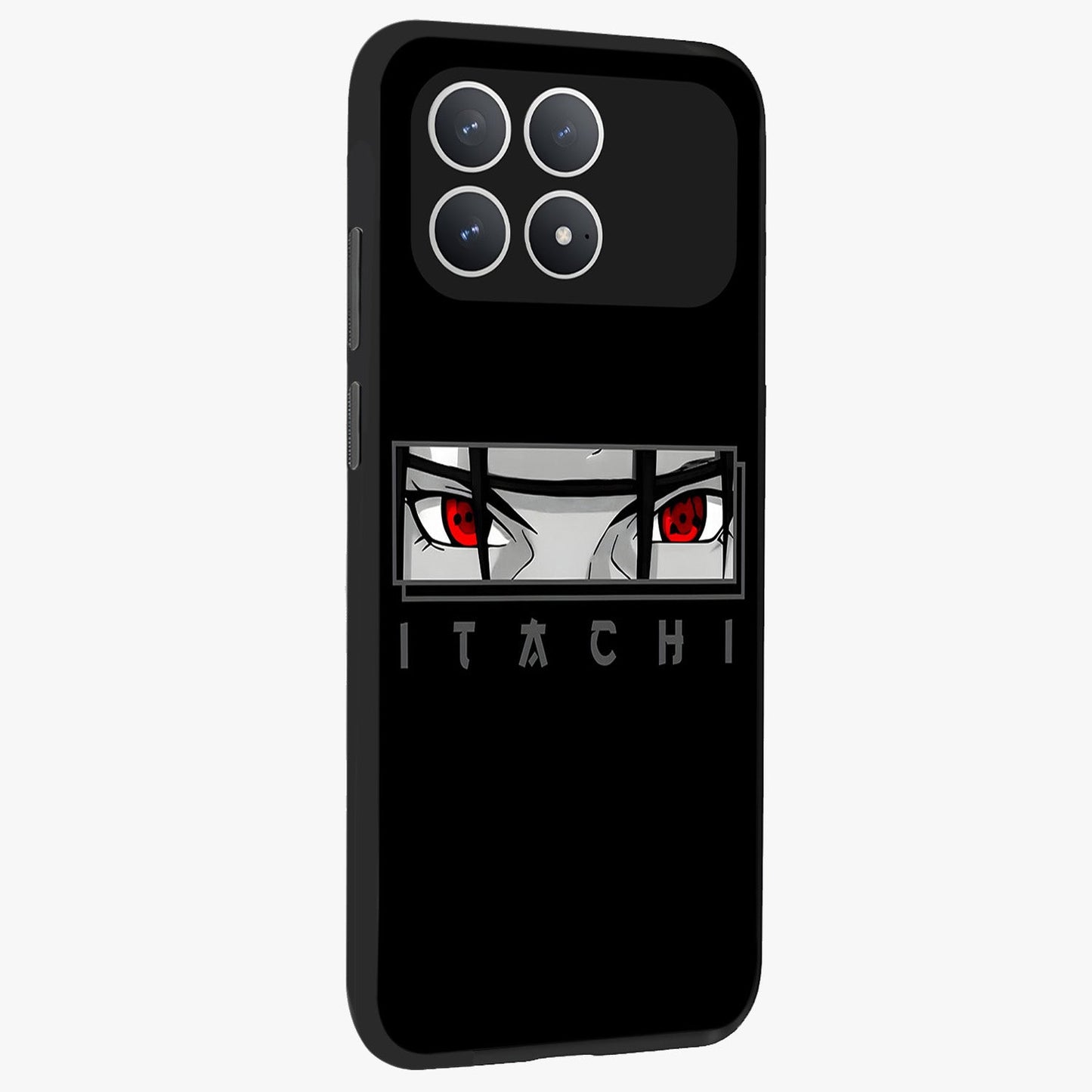 Scarlet Gaze Dominance Glass Case upright view showcasing powerful dramatic artwork with dominant artistic theme.