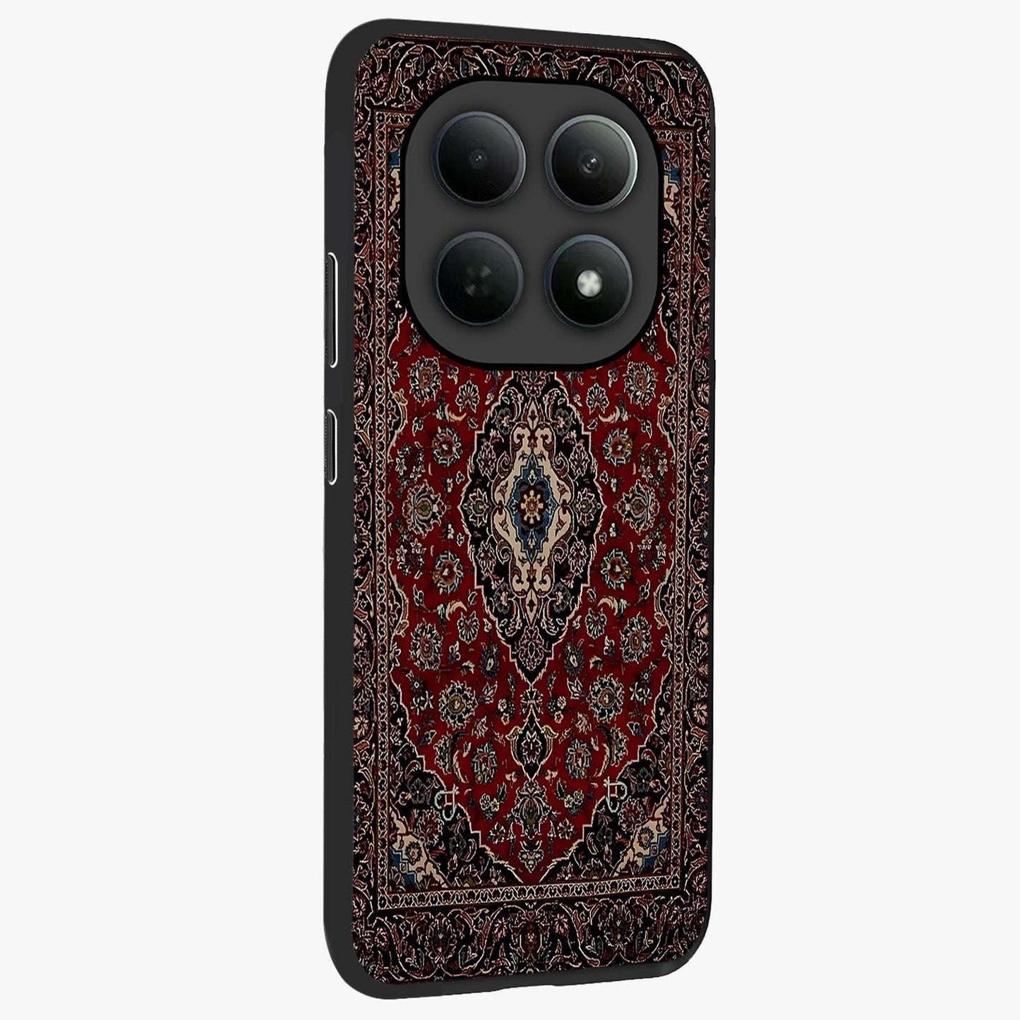 Heritage Carpet Royale Glass Case upright view showcasing detailed ornamental artwork with luxurious traditional theme.