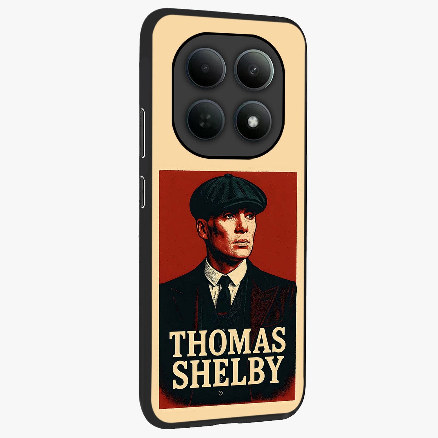 Vintage Mafia Authority Glass Case upright view showcasing dramatic vintage artwork with iconic authority theme.