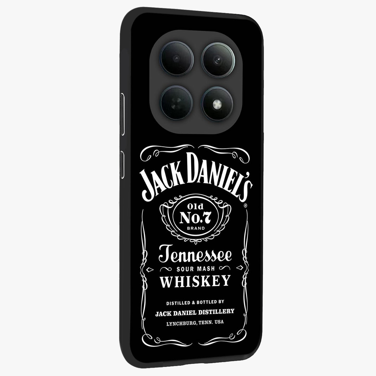 Vintage Whiskey Heritage Glass Case upright view showcasing stylish vintage whiskey artwork with timeless bar culture theme.