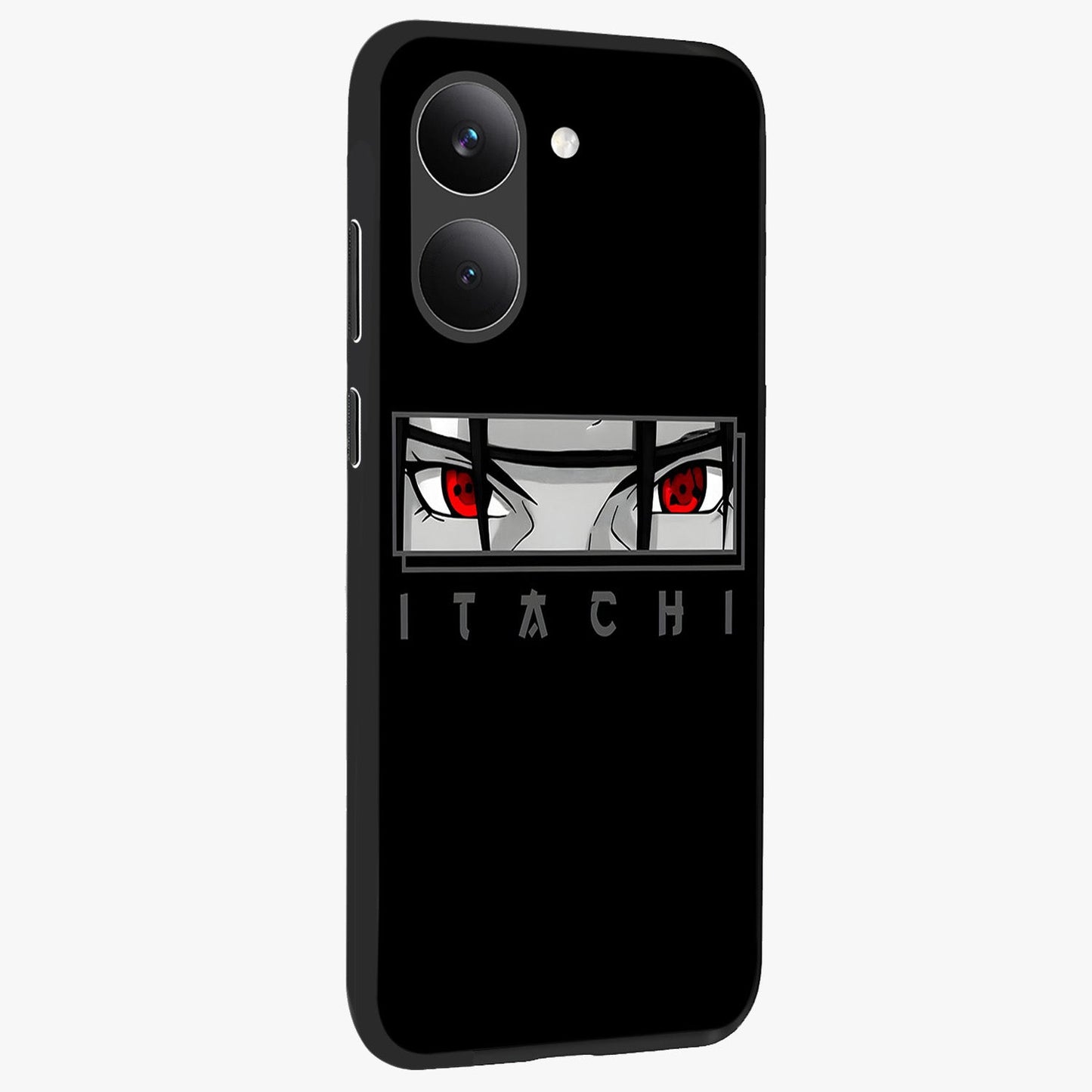 Scarlet Gaze Dominance Glass Case upright view showcasing powerful dramatic artwork with dominant artistic theme.