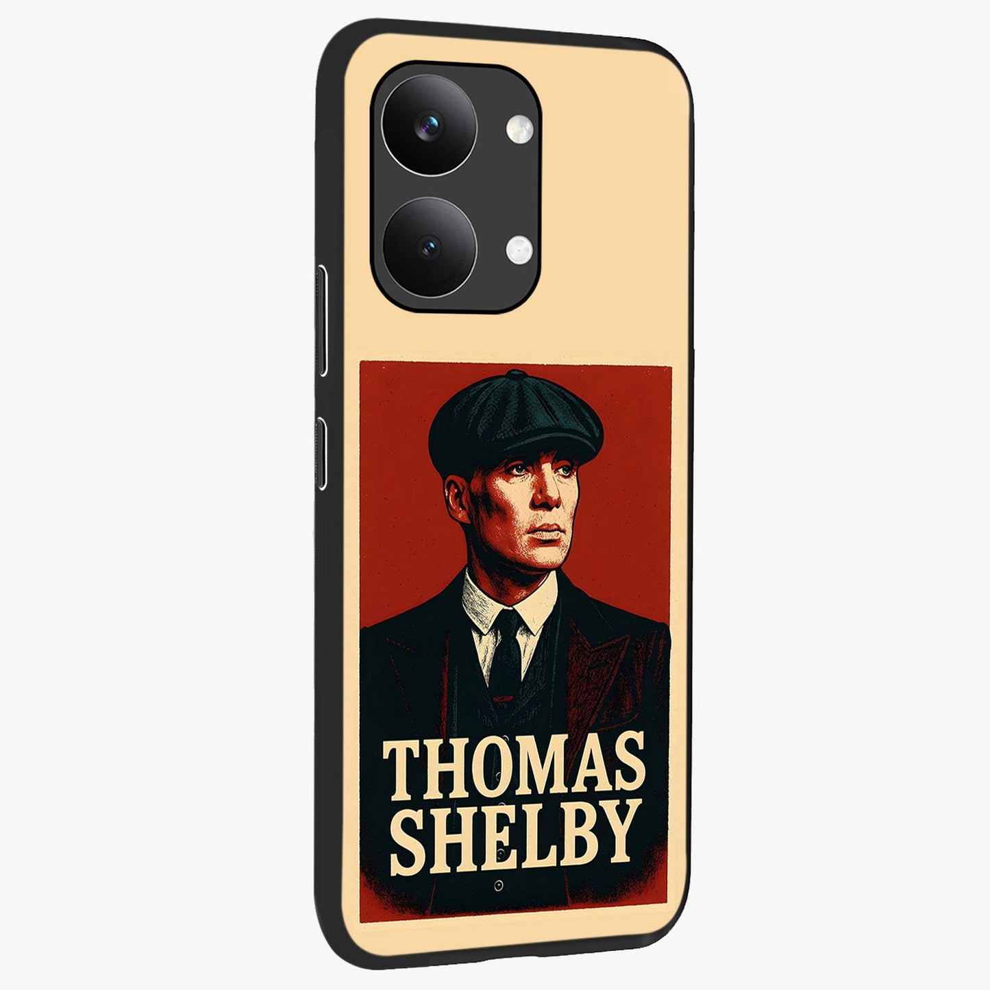 Vintage Mafia Authority Glass Case upright view showcasing dramatic vintage artwork with iconic authority theme.