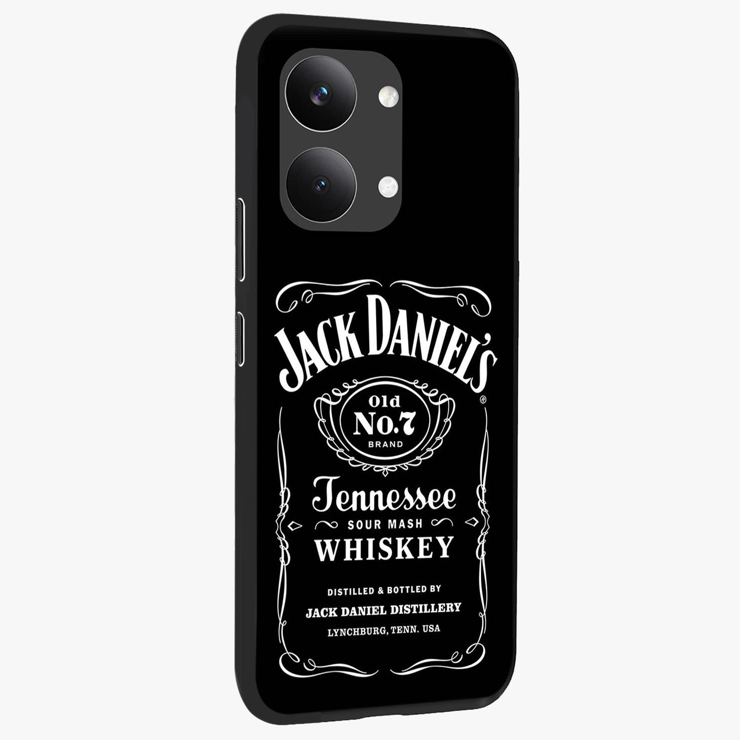 Vintage Whiskey Heritage Glass Case upright view showcasing stylish vintage whiskey artwork with timeless bar culture theme.
