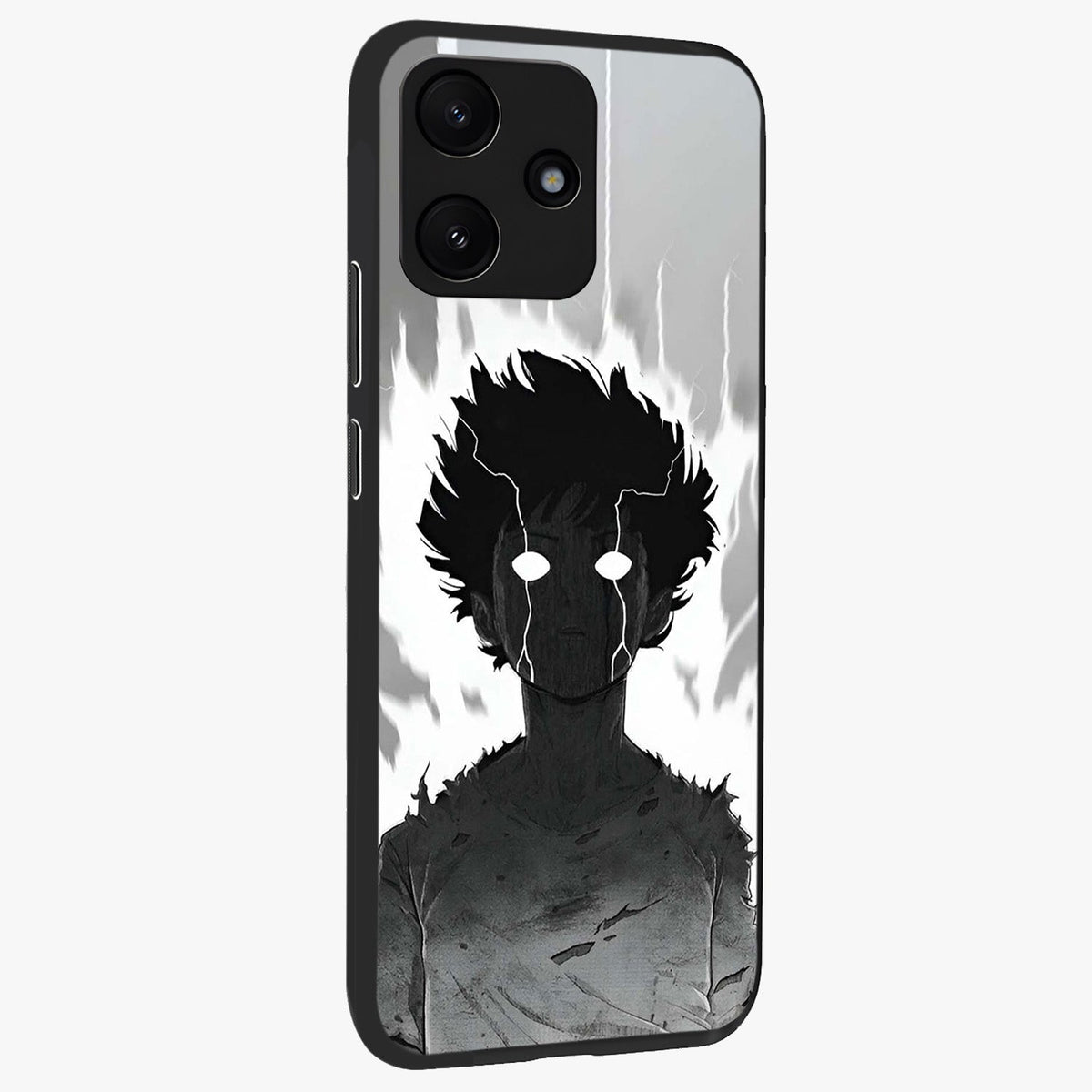 Awakened Inner Rage Glass Case upright view showcasing dramatic artwork with strong expressive aesthetic.