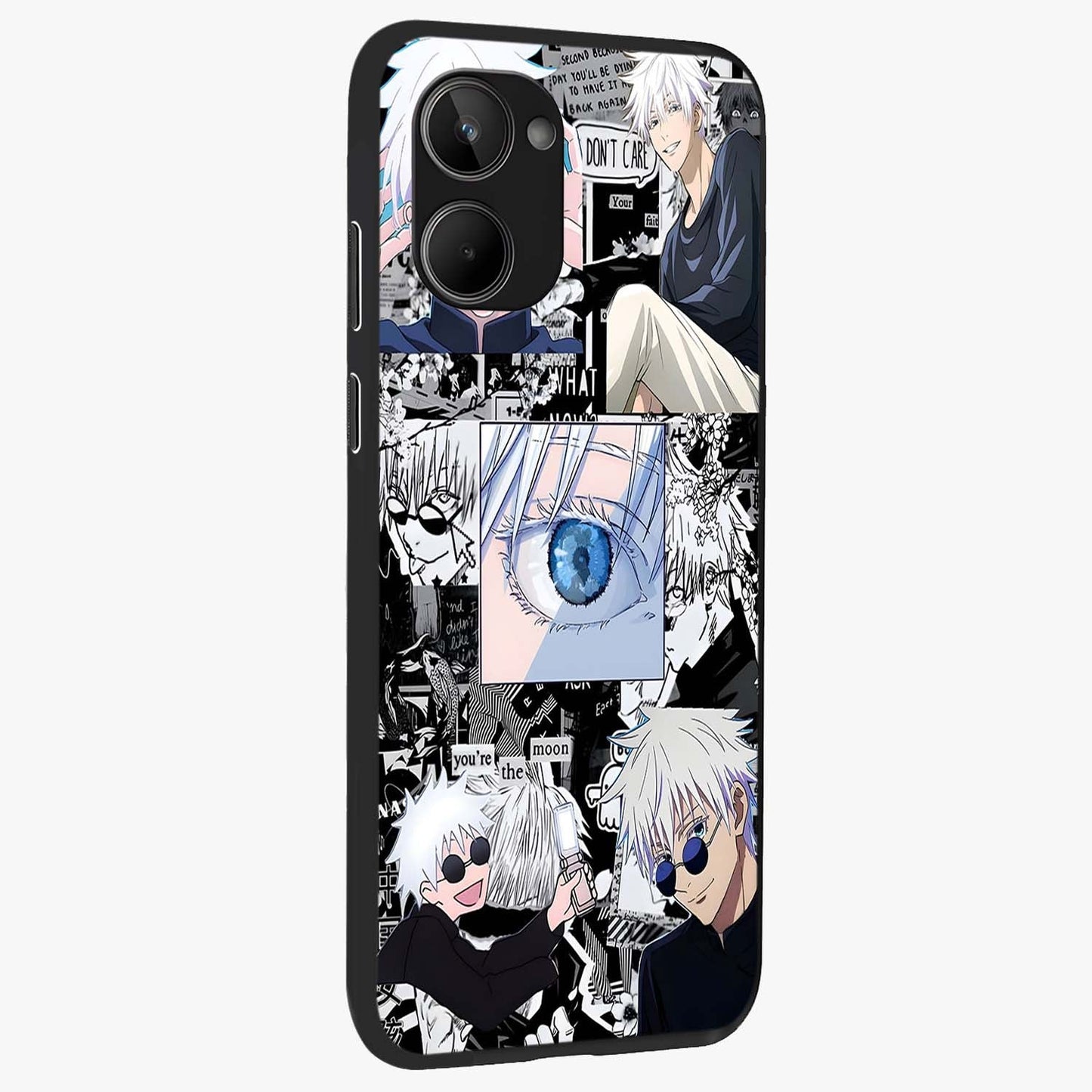 Infinity Sorcerer Chaos Glass Case upright view showcasing dramatic sorcerer artwork with chaotic mystical theme.