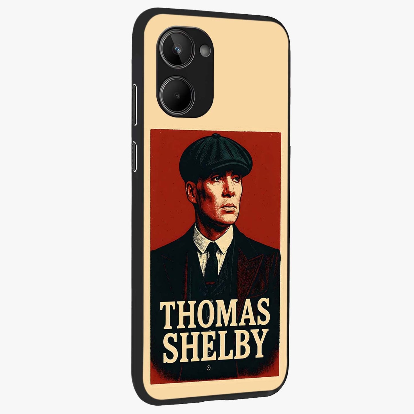 Vintage Mafia Authority Glass Case upright view showcasing dramatic vintage artwork with iconic authority theme.