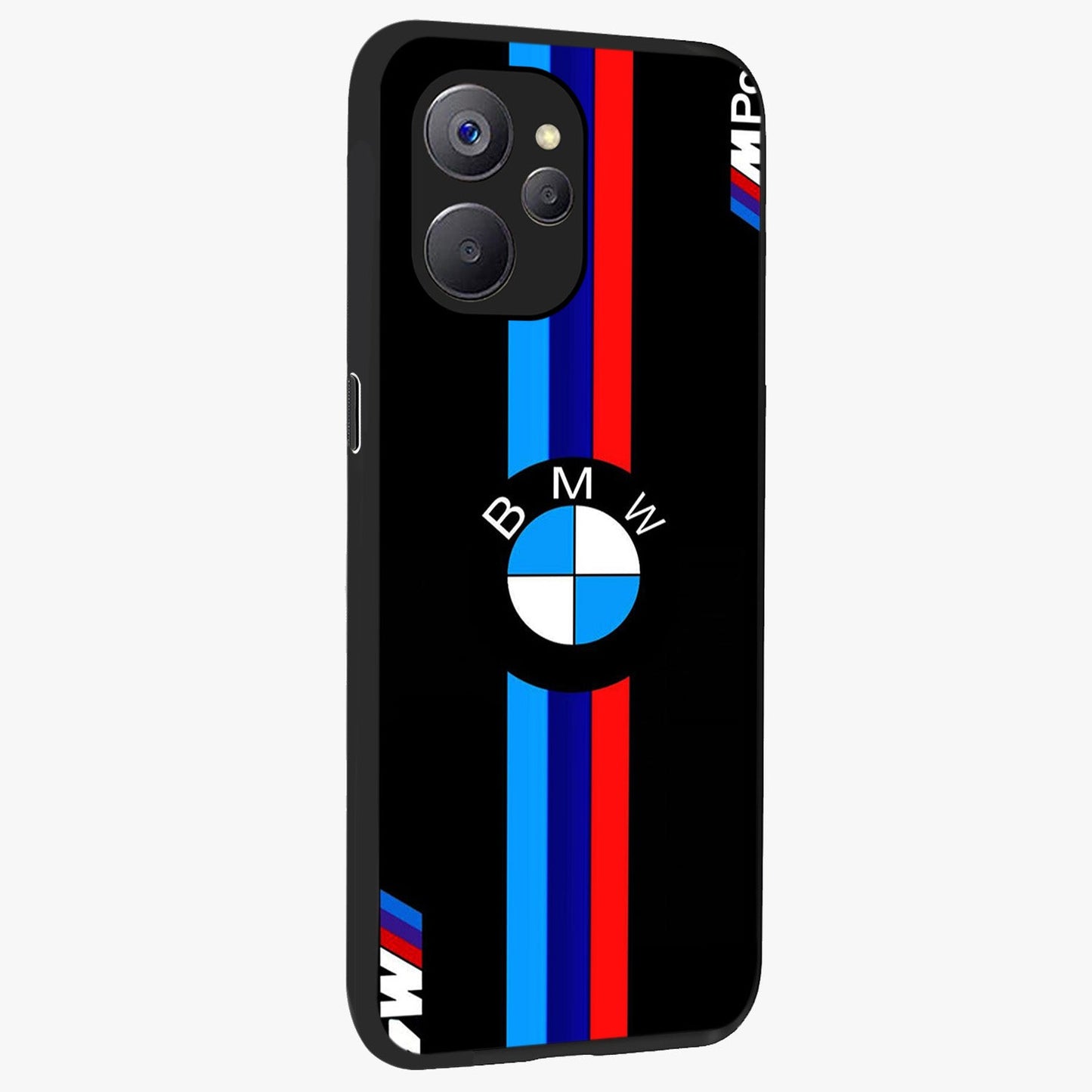 Turbo BMW Beast Glass Case upright view showcasing powerful car artwork with modern motorsport theme.
