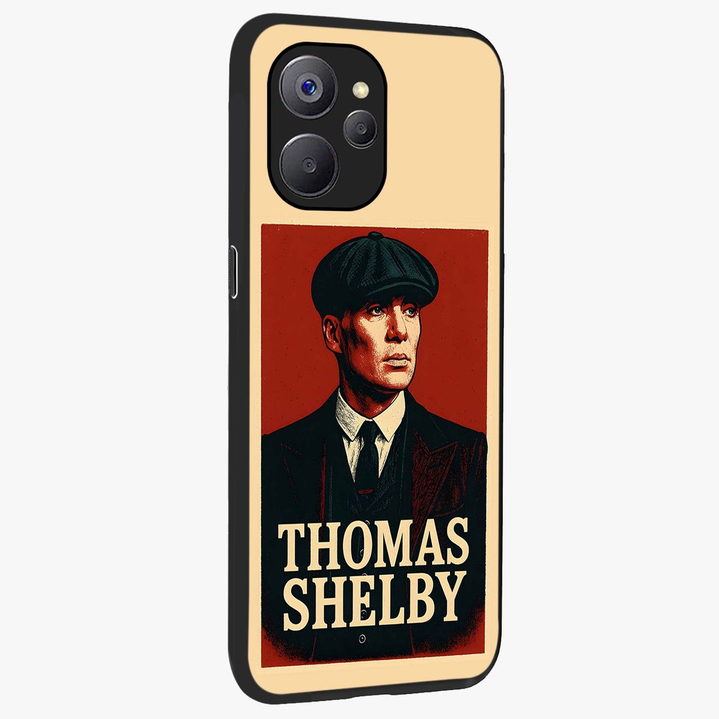 Vintage Mafia Authority Glass Case upright view showcasing dramatic vintage artwork with iconic authority theme.