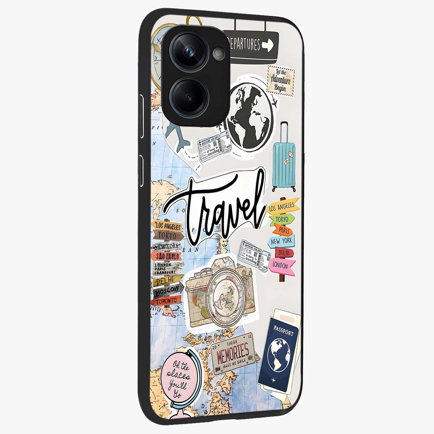 Vintage Mafia Authority Glass Case upright view showcasing dramatic vintage artwork with iconic authority theme.