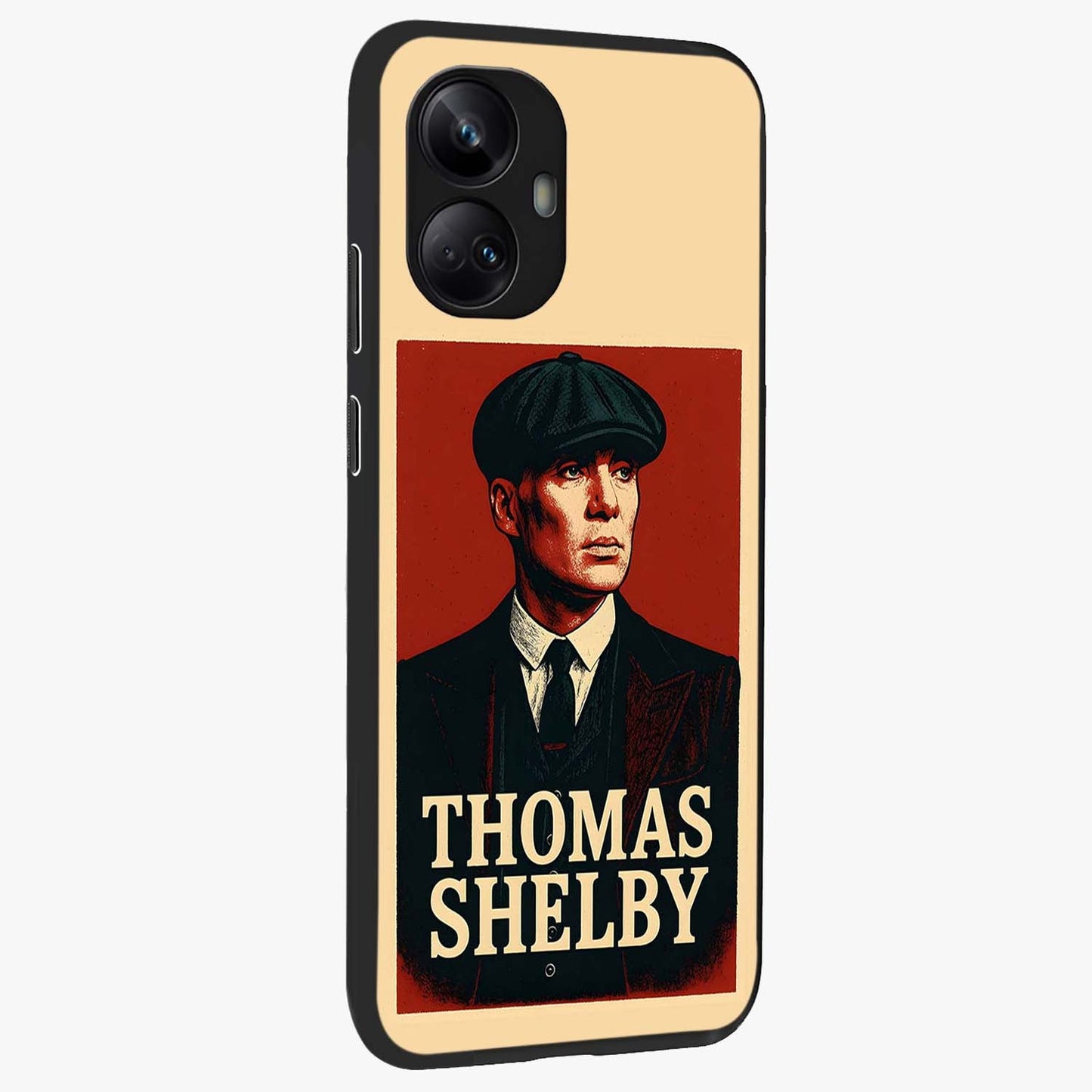 Vintage Mafia Authority Glass Case upright view showcasing dramatic vintage artwork with iconic authority theme.