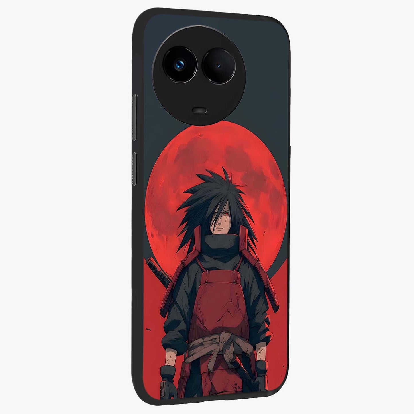 Crimson Moon Warlord Glass Case upright view showcasing powerful warlord artwork with dark celestial theme.
