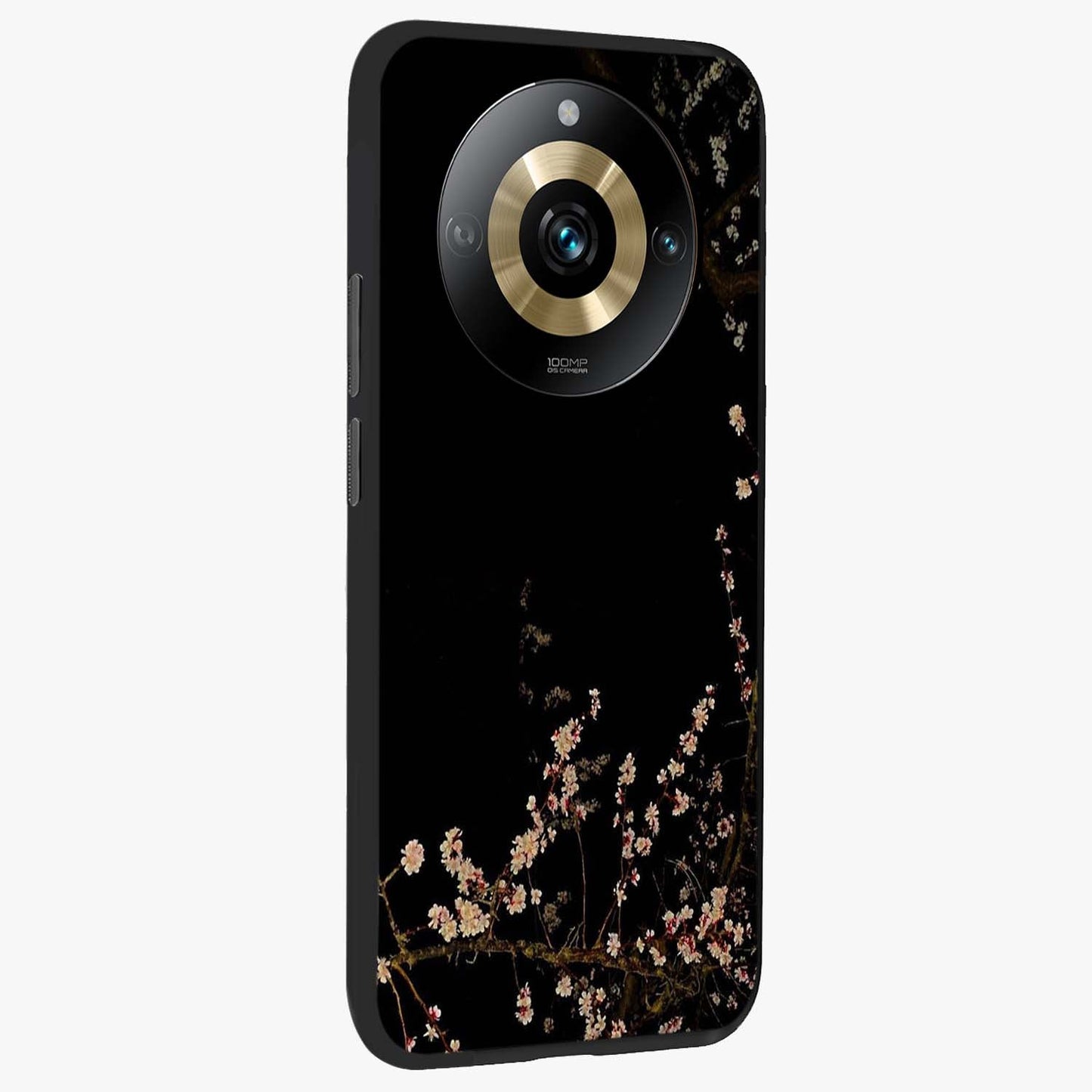 Petal Moon Light With Custom Name Glass Case upright view showcasing elegant floral moon artwork with personalized aesthetic.