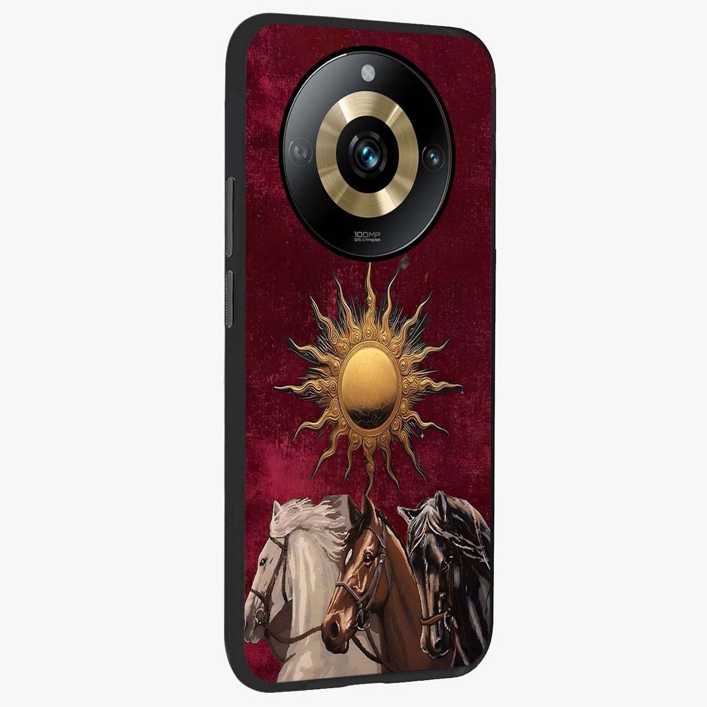 Solar Riders Glass Case upright view showcasing energetic rider artwork with bold adventure theme.