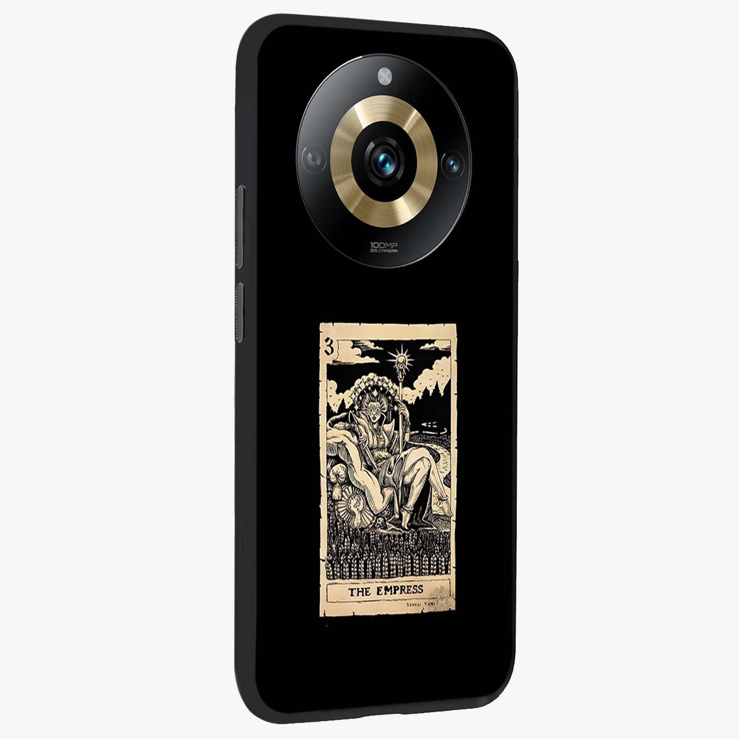 The Empress Glass Case upright view showcasing powerful empress themed artwork with luxurious artistic theme.