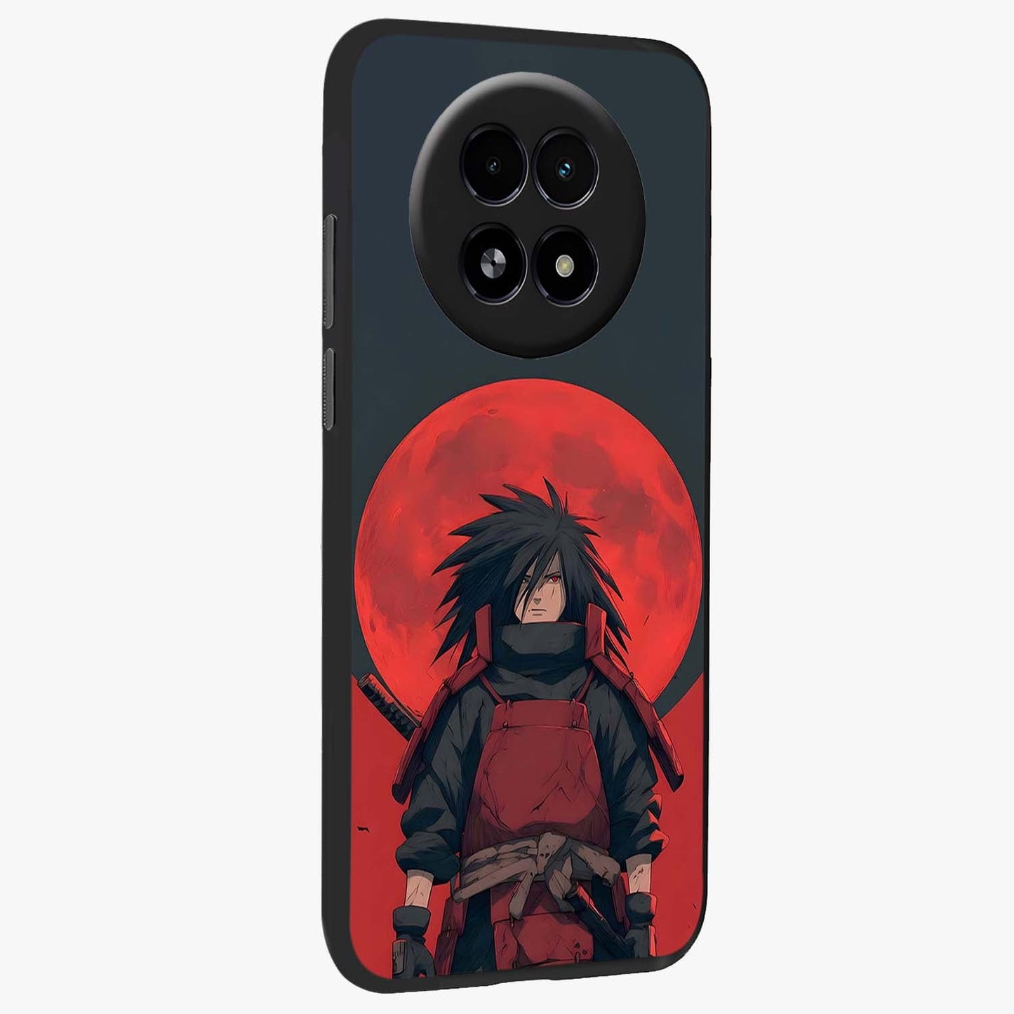 Crimson Moon Warlord Glass Case upright view showcasing powerful warlord artwork with dark celestial theme.