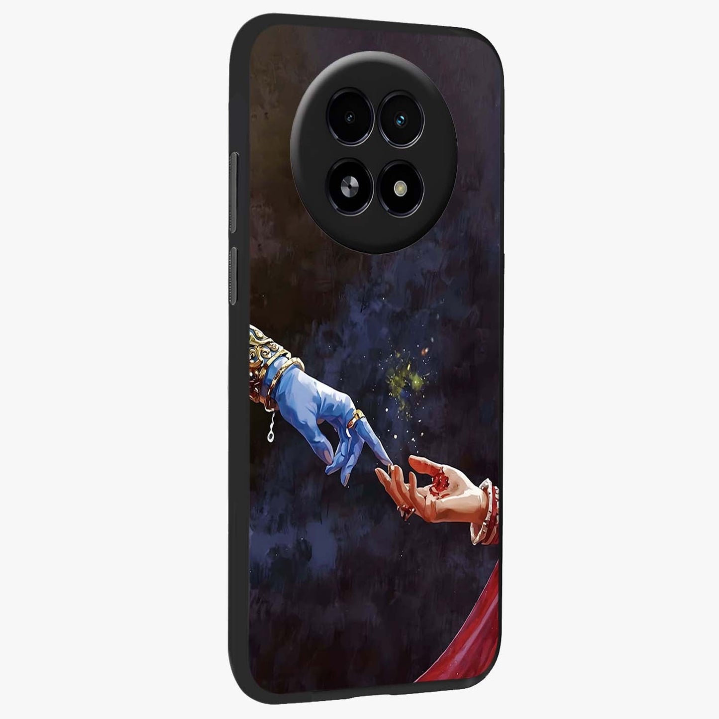 Divine Touch Eternal Glass Case upright view showcasing peaceful spiritual artwork with eternal divine theme.