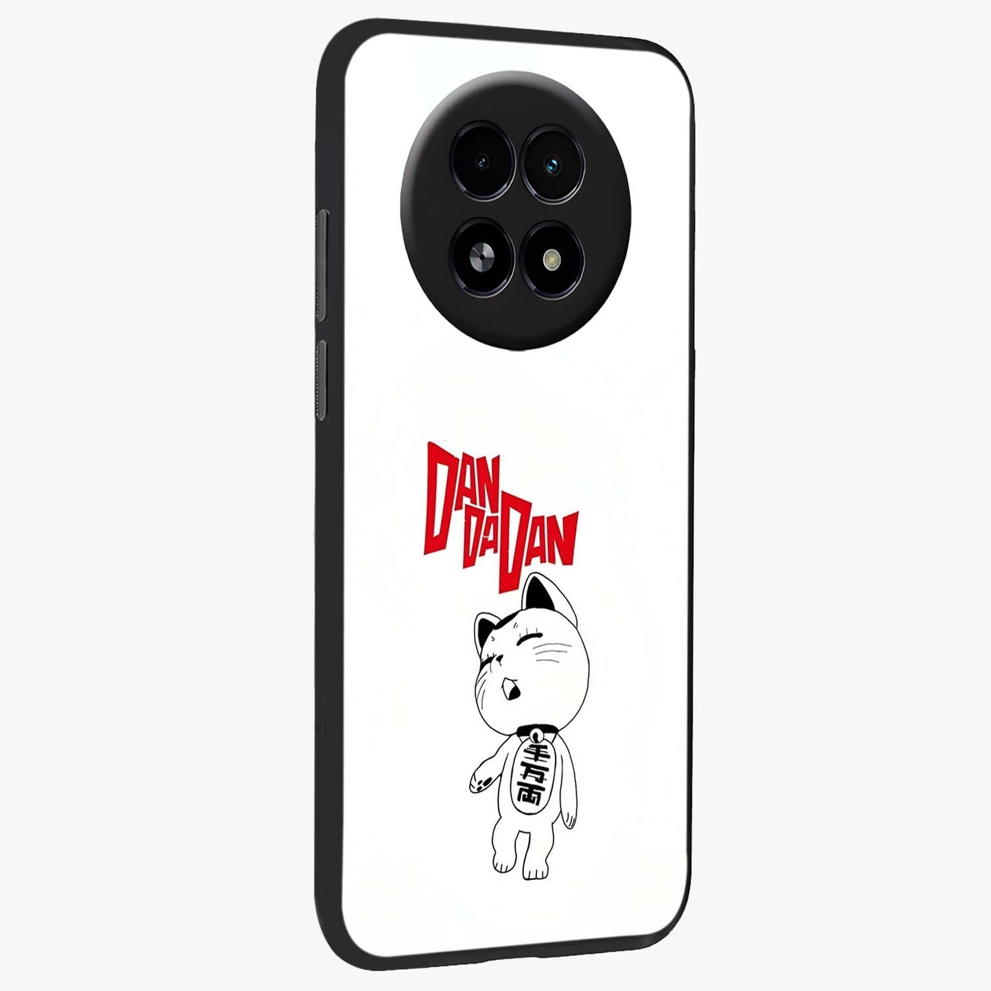Playful Spirit Charm Glass Case upright view showcasing vibrant charm artwork with fun artistic theme.