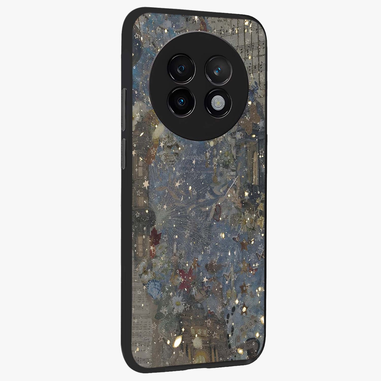Aesthetic Astrolophia Glass Case upright view showcasing soft aesthetic theme with stylish modern look.