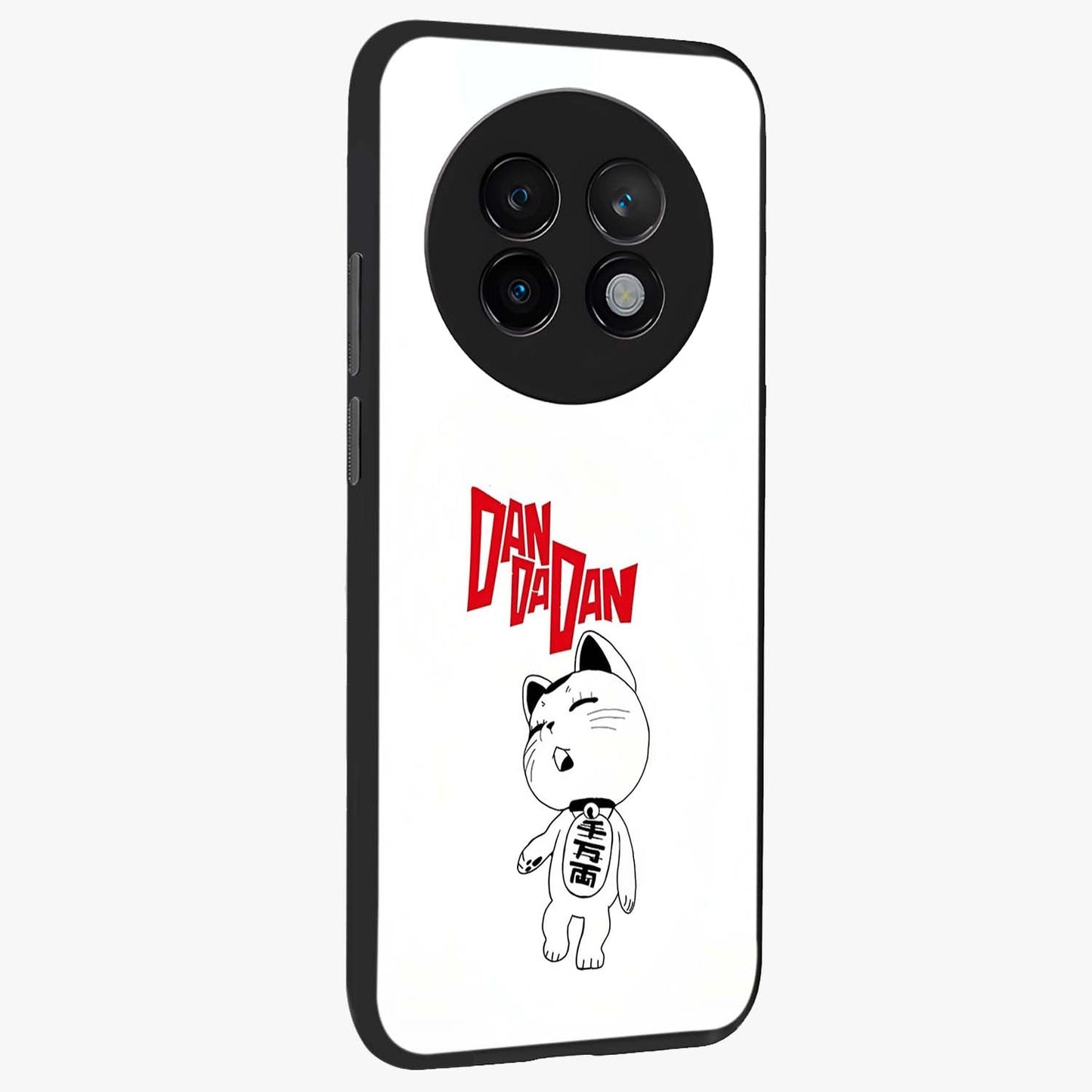 Playful Spirit Charm Glass Case upright view showcasing vibrant charm artwork with fun artistic theme.