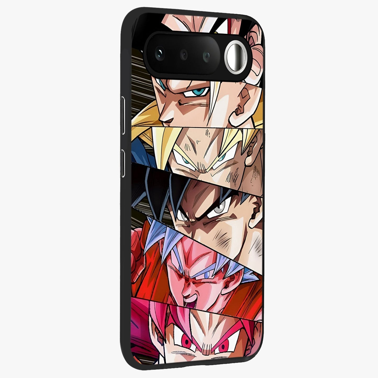 Anime Character Glass Case upright view showcasing expressive anime artwork with bold graphic style.