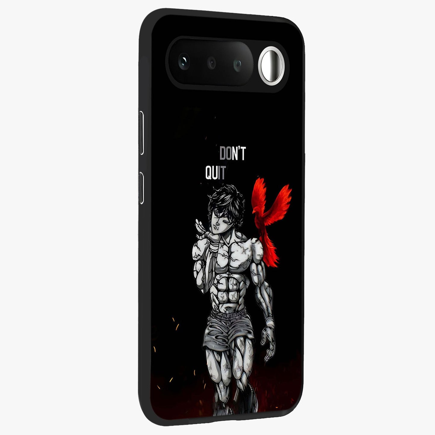 Rise Beyond Limits Glass Case upright view showcasing powerful inspirational artwork with uplifting theme.