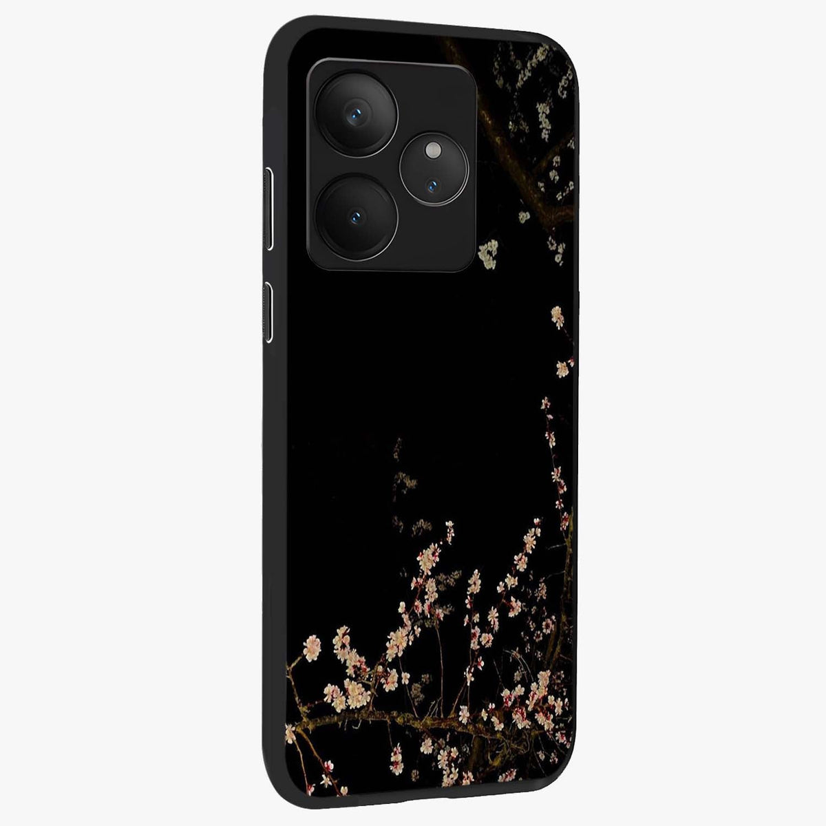 Petal Moon Light With Custom Name Glass Case upright view showcasing elegant floral moon artwork with personalized aesthetic.
