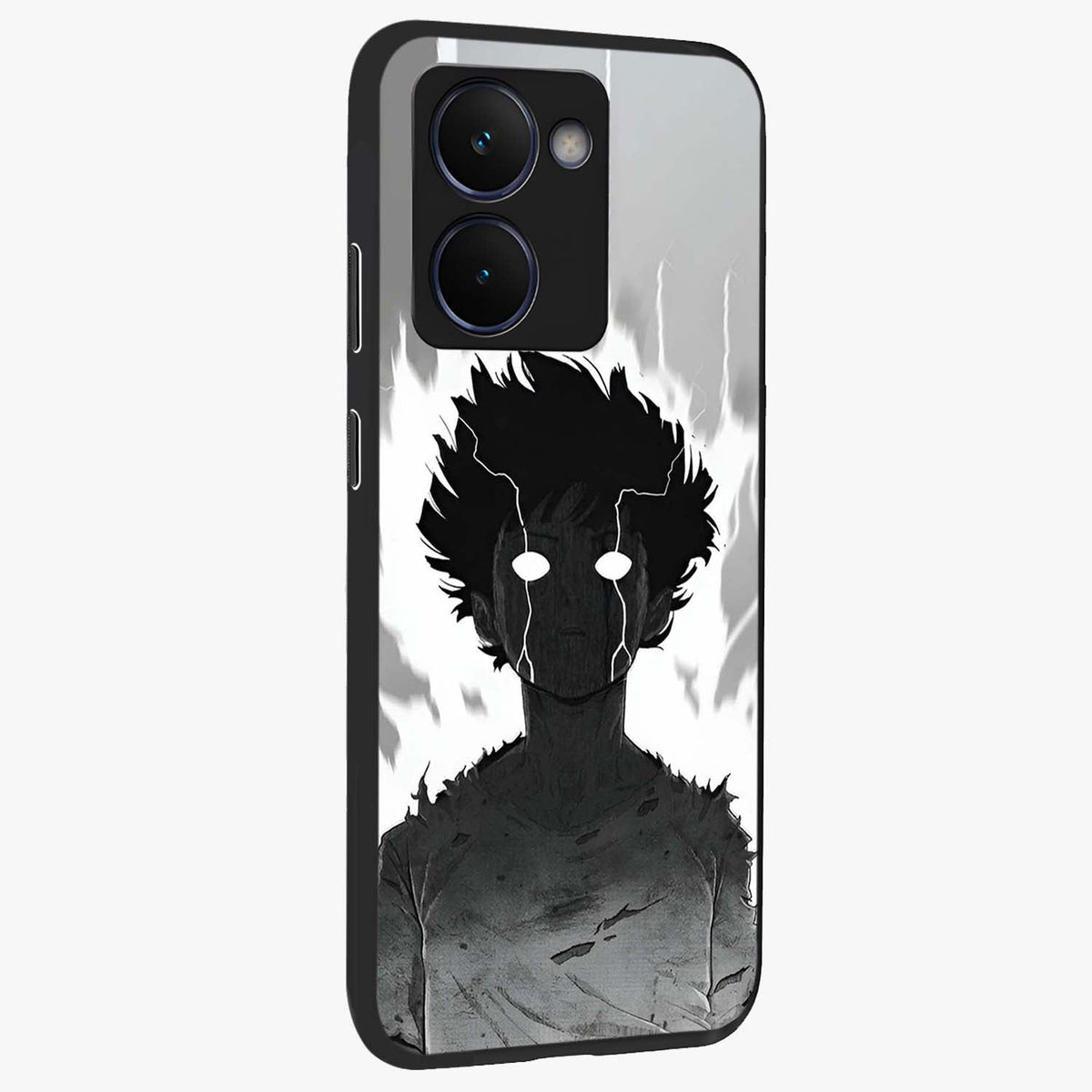 Awakened Inner Rage Glass Case upright view showcasing dramatic artwork with strong expressive aesthetic.