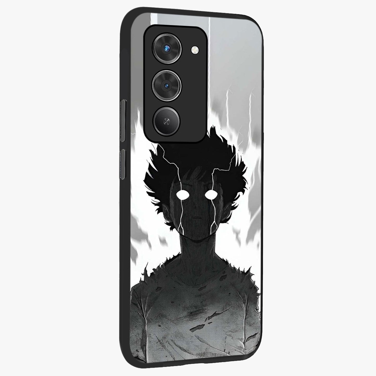 Awakened Inner Rage Glass Case upright view showcasing dramatic artwork with strong expressive aesthetic.