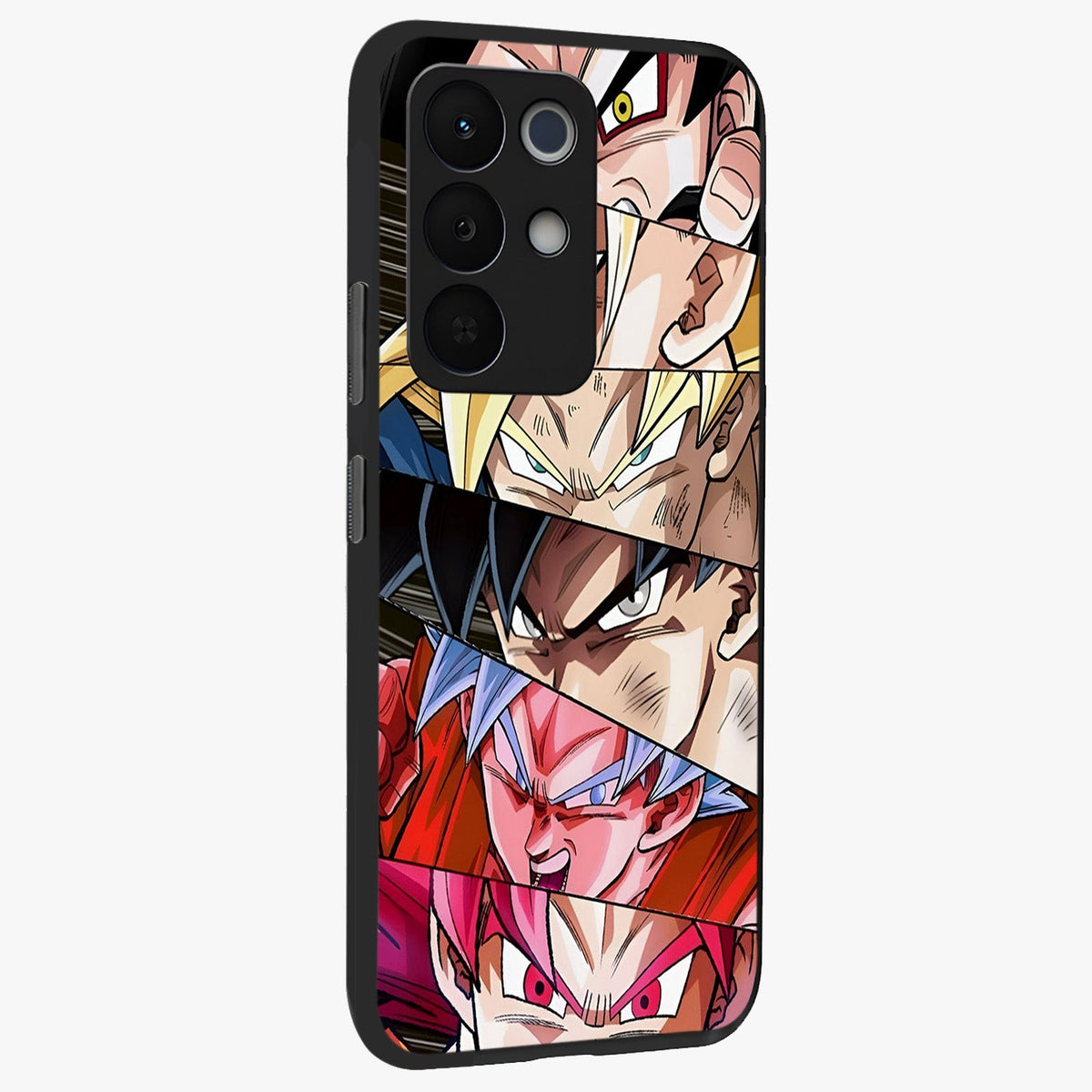 Anime Character Glass Case upright view showcasing expressive anime artwork with bold graphic style.