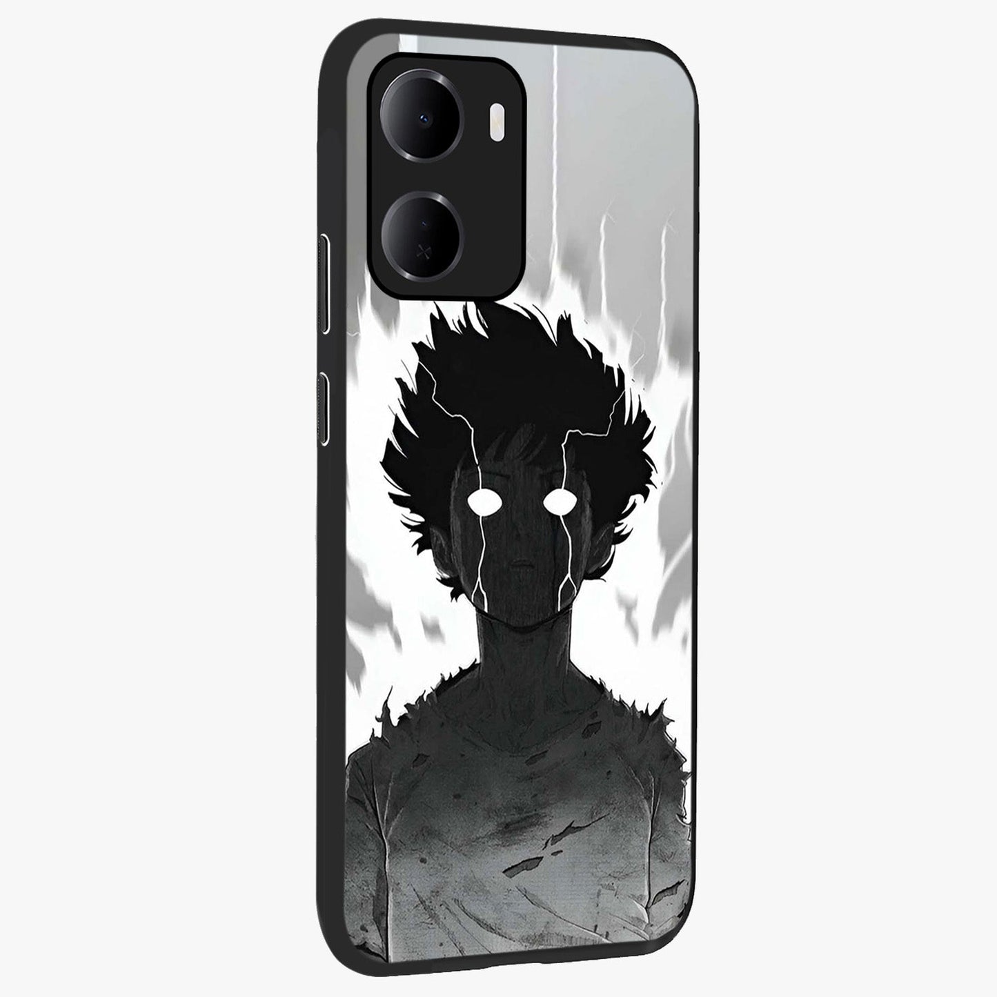Awakened Inner Rage Glass Case upright view showcasing dramatic artwork with strong expressive aesthetic.