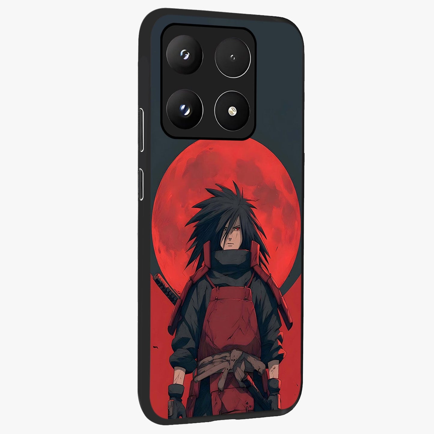Crimson Moon Warlord Glass Case upright view showcasing powerful warlord artwork with dark celestial theme.