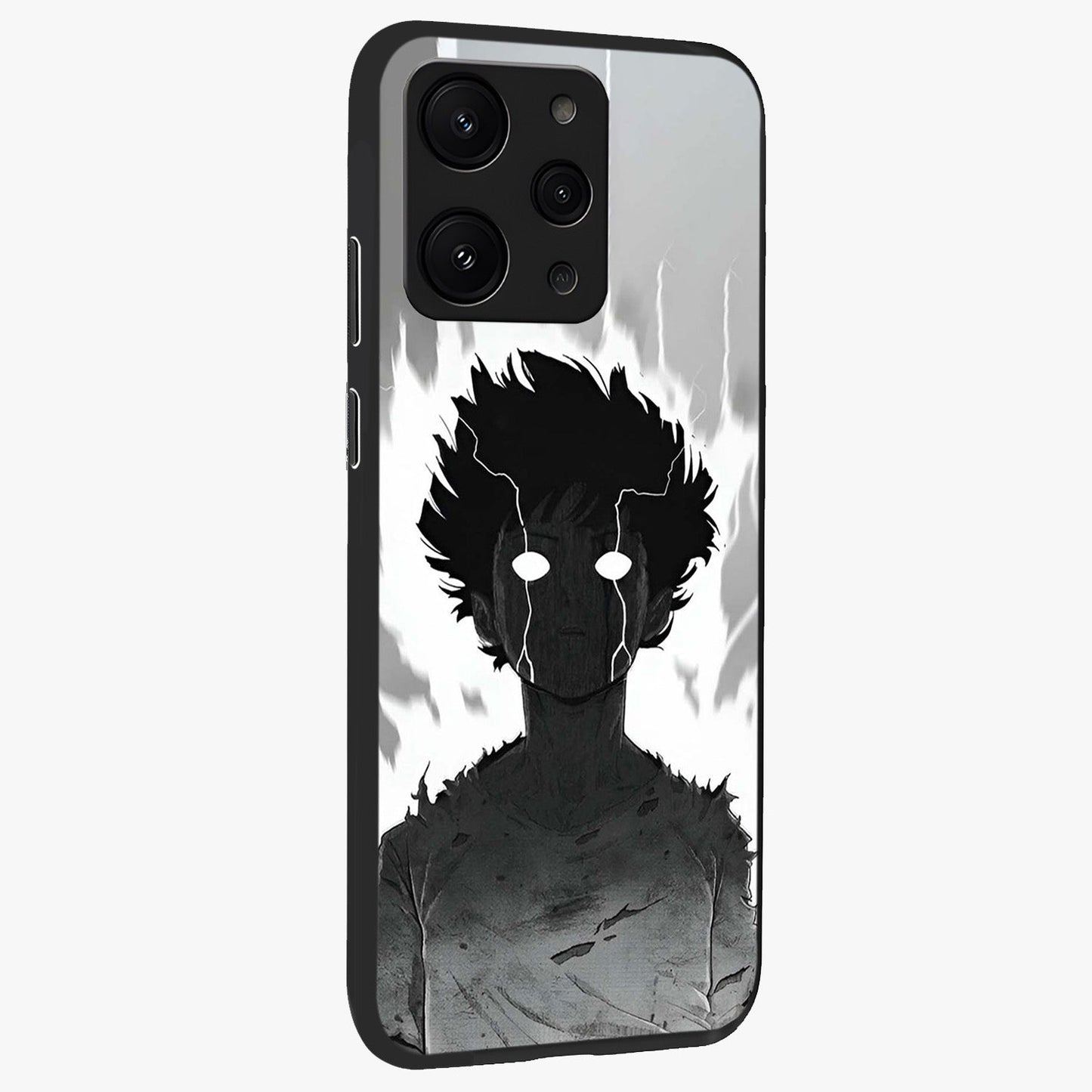 Awakened Inner Rage Glass Case upright view showcasing dramatic artwork with strong expressive aesthetic.