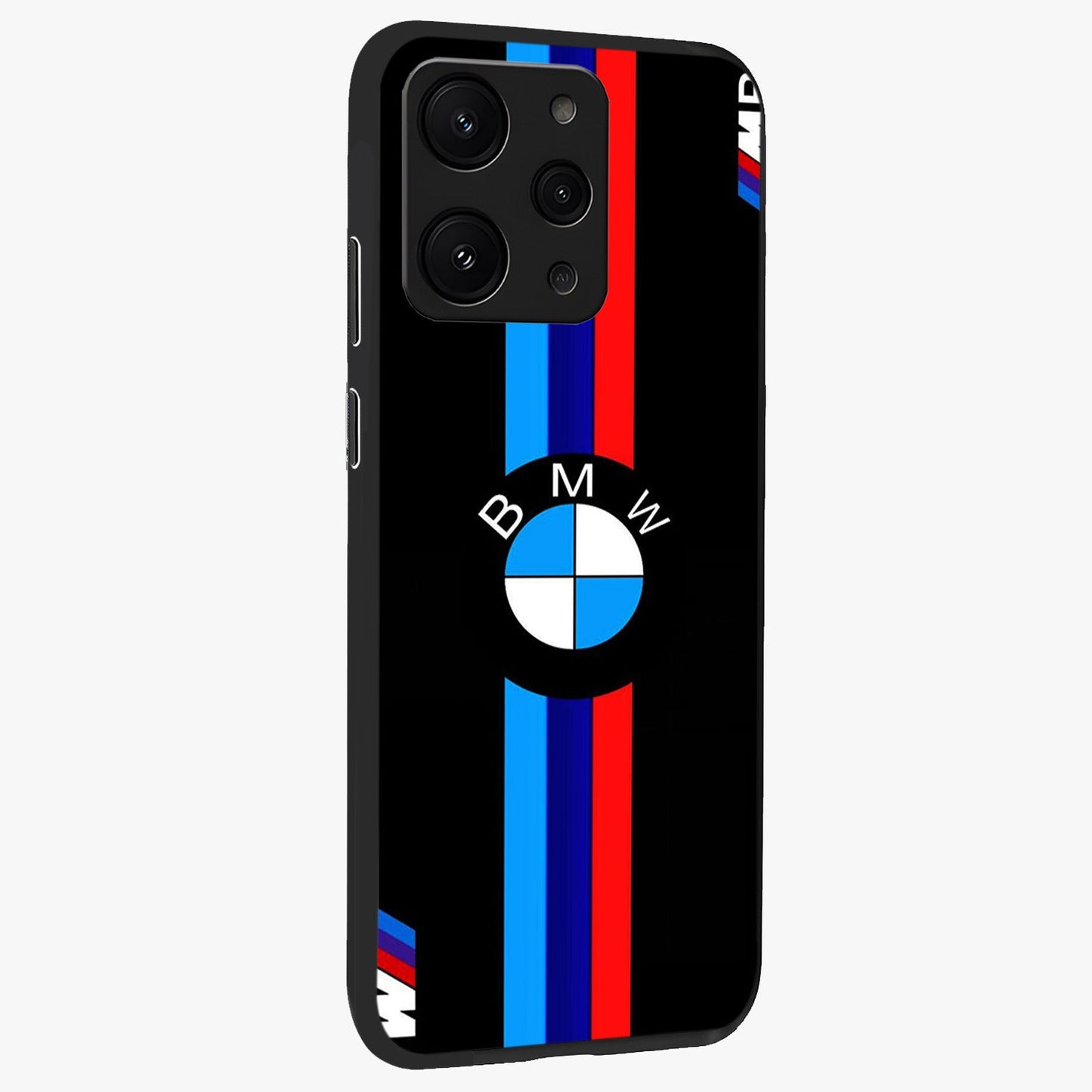 Turbo BMW Beast Glass Case upright view showcasing powerful car artwork with modern motorsport theme.