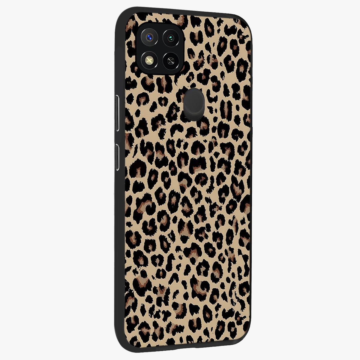 Savage Chic Pattern Glass Case upright view showcasing trendy decorative artwork with edgy fashion theme.