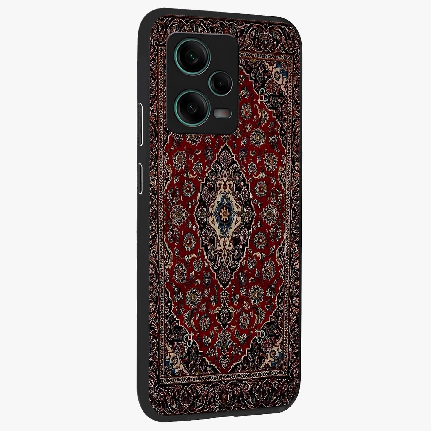 Heritage Carpet Royale Glass Case upright view showcasing detailed ornamental artwork with luxurious traditional theme.