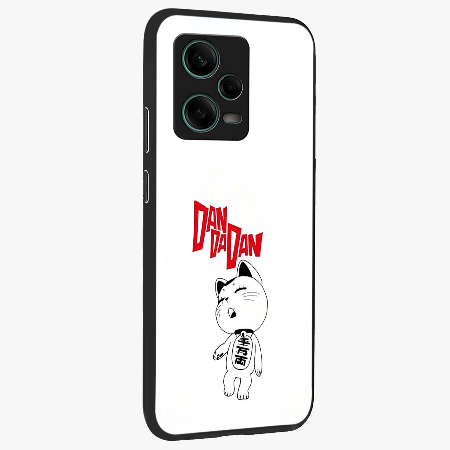 Playful Spirit Charm Glass Case upright view showcasing vibrant charm artwork with fun artistic theme.