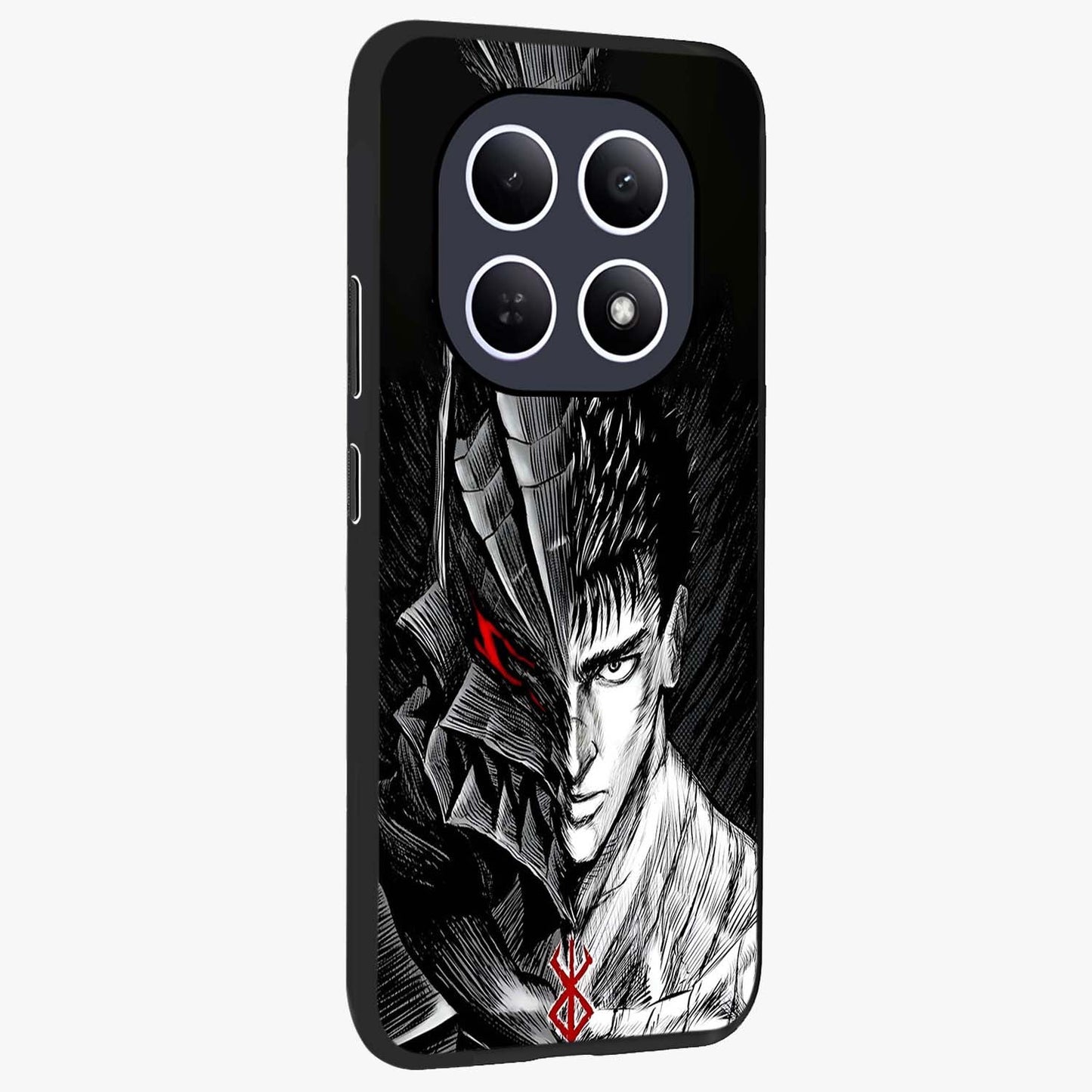Berserker Blood Oath Glass Case upright view showcasing intense warrior aesthetic with dramatic artistic style.