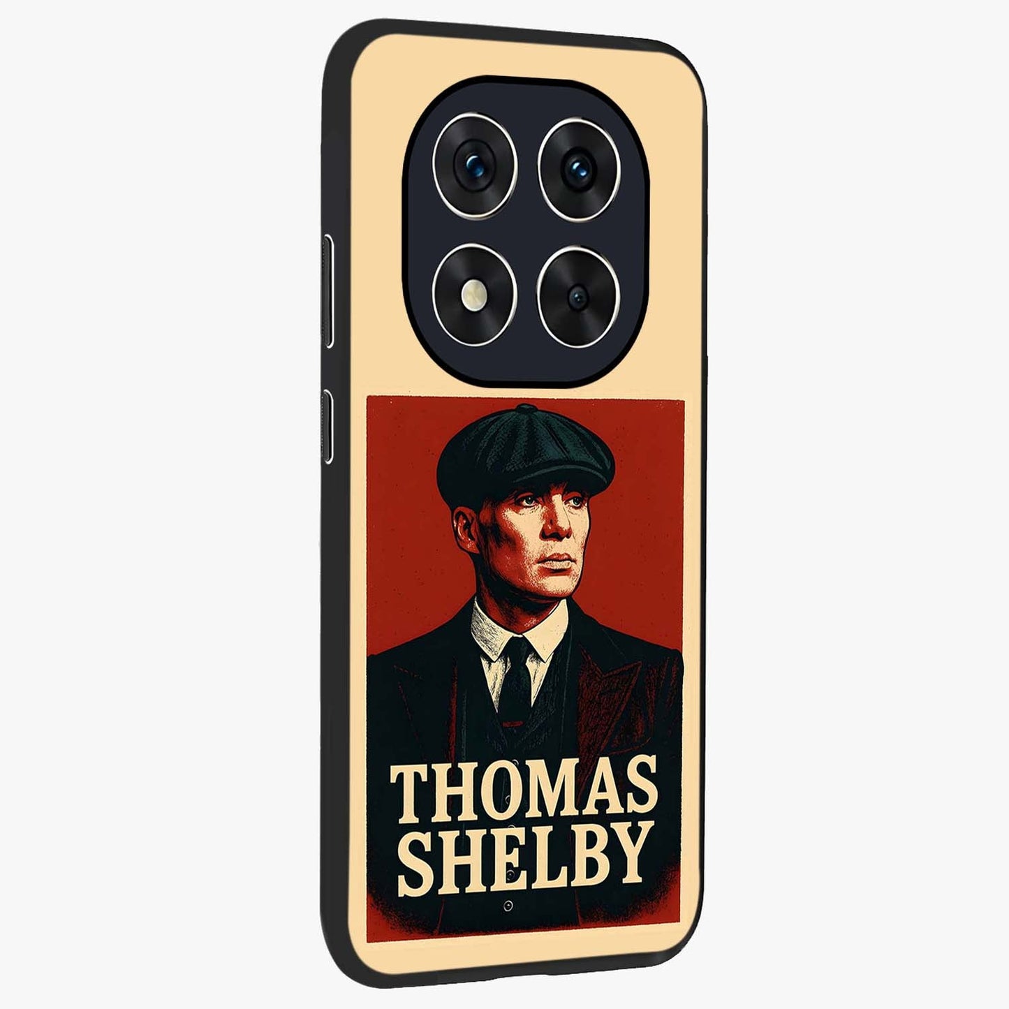 Vintage Mafia Authority Glass Case upright view showcasing dramatic vintage artwork with iconic authority theme.