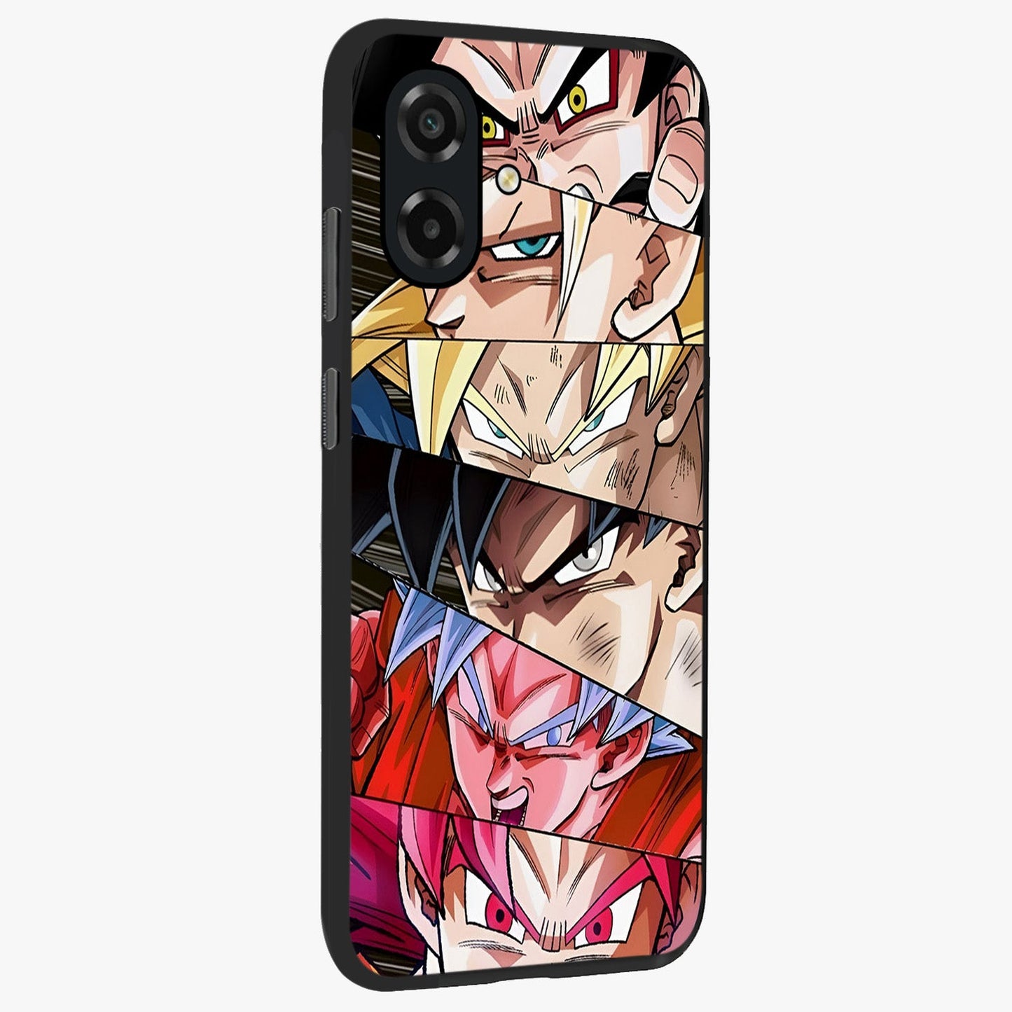 Anime Character Glass Case upright view showcasing expressive anime artwork with bold graphic style.