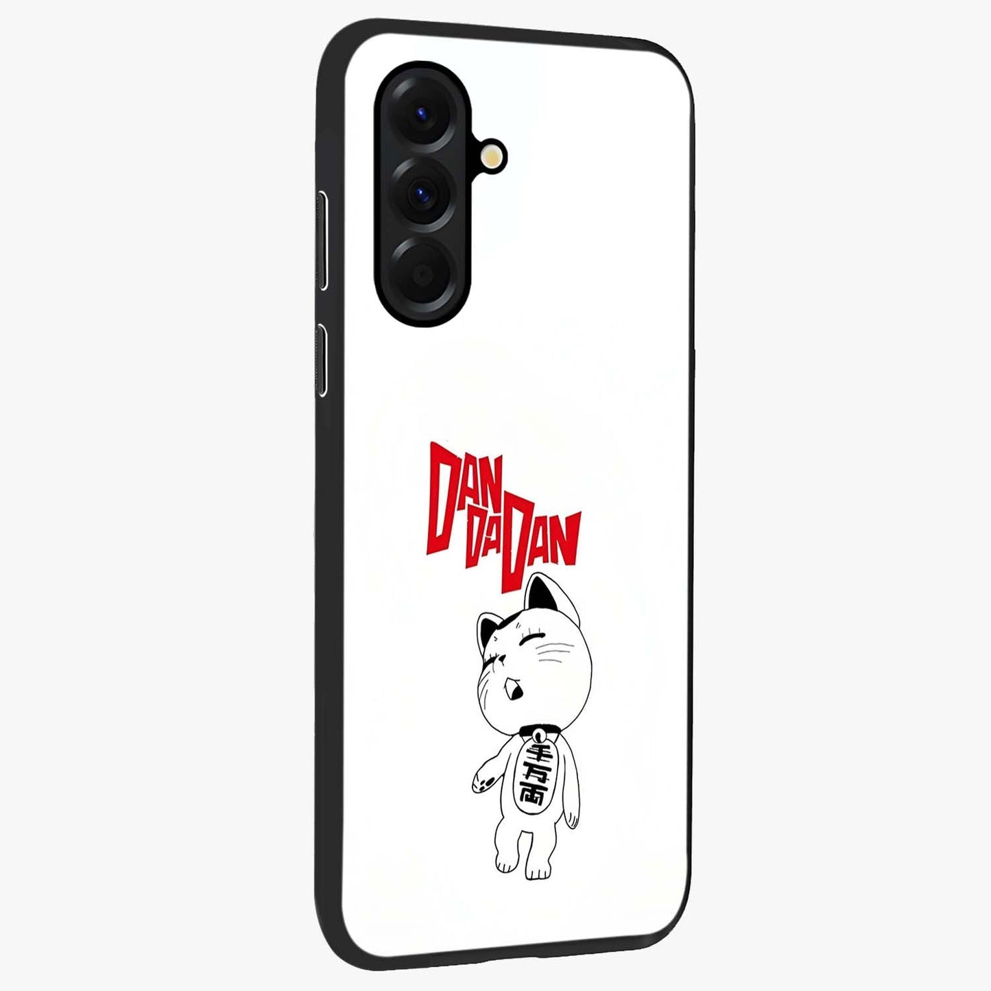 Playful Spirit Charm Glass Case upright view showcasing vibrant charm artwork with fun artistic theme.