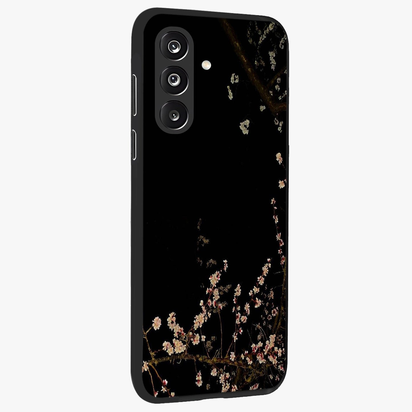 Petal Moon Light With Custom Name Glass Case upright view showcasing elegant floral moon artwork with personalized aesthetic.