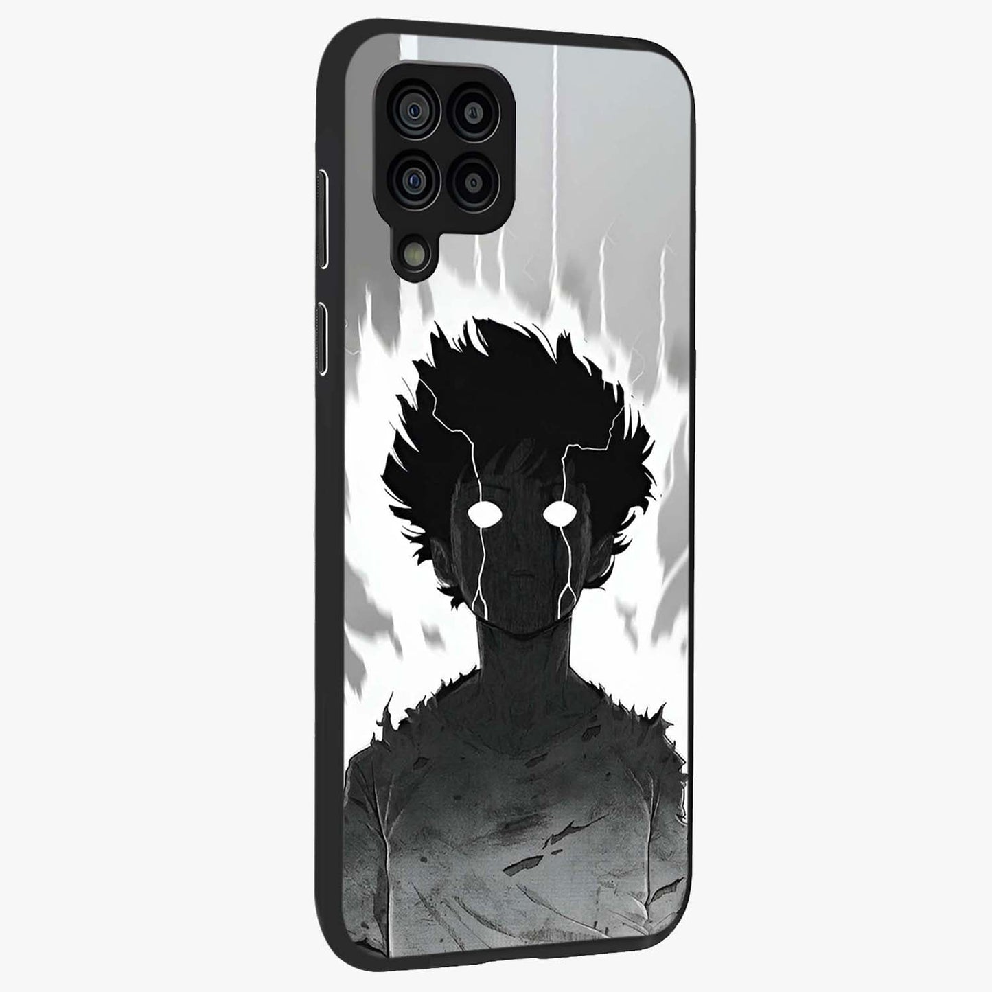 Awakened Inner Rage Glass Case upright view showcasing dramatic artwork with strong expressive aesthetic.