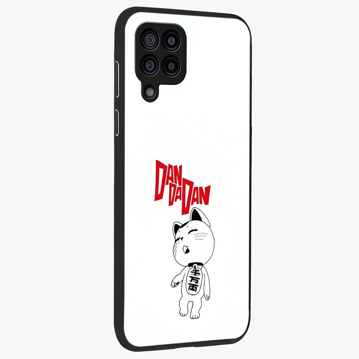 Playful Spirit Charm Glass Case upright view showcasing vibrant charm artwork with fun artistic theme.