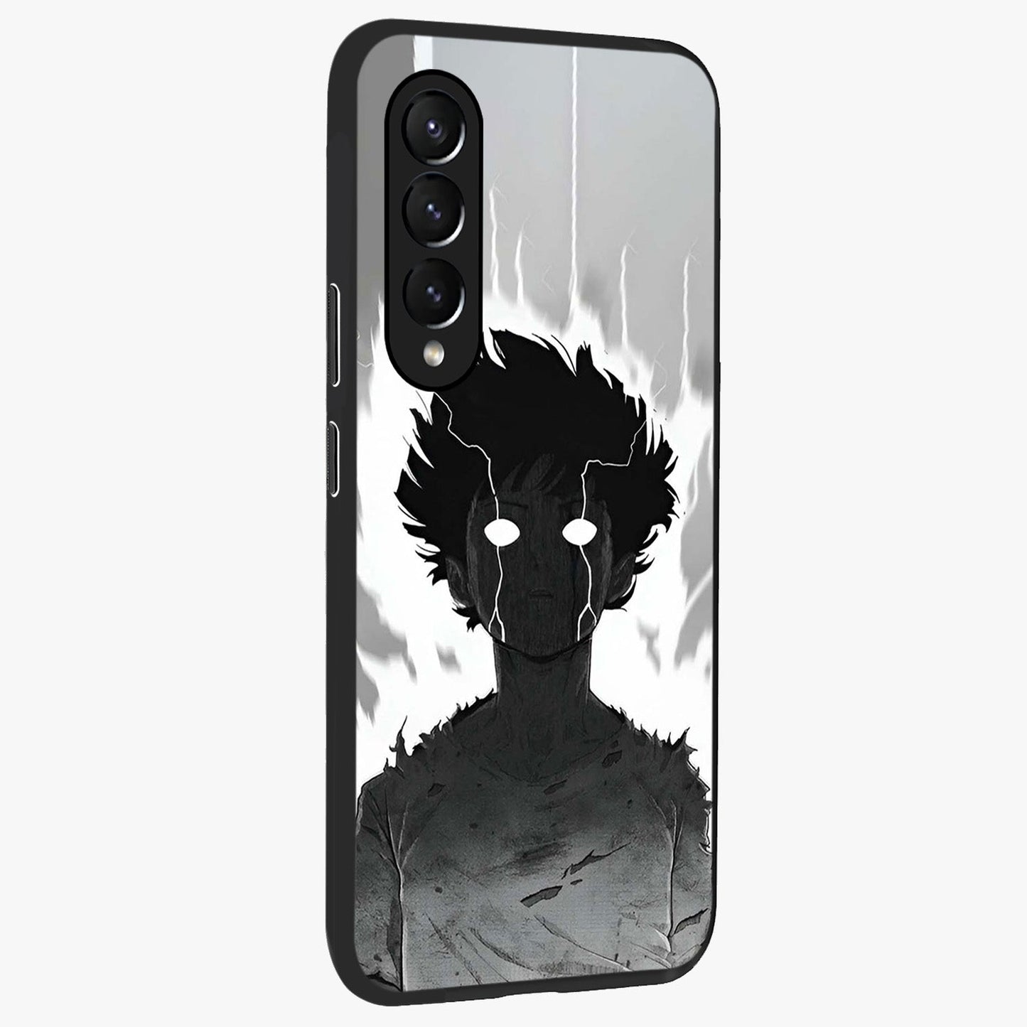 Awakened Inner Rage Glass Case upright view showcasing dramatic artwork with strong expressive aesthetic.